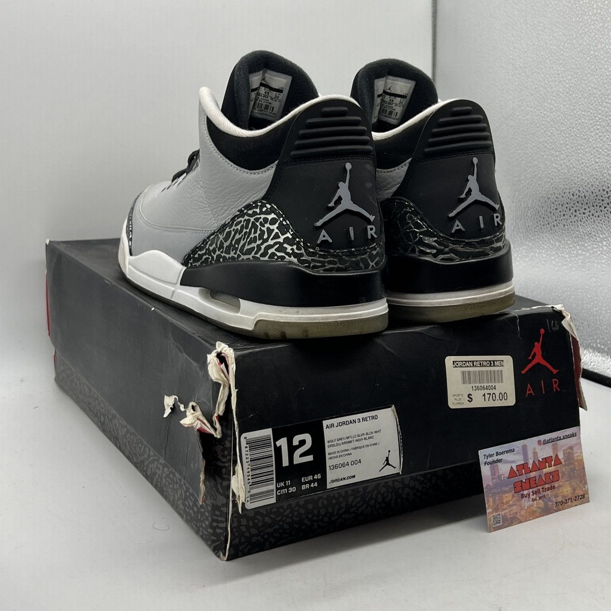Air Jordan 3 Wolf Grey