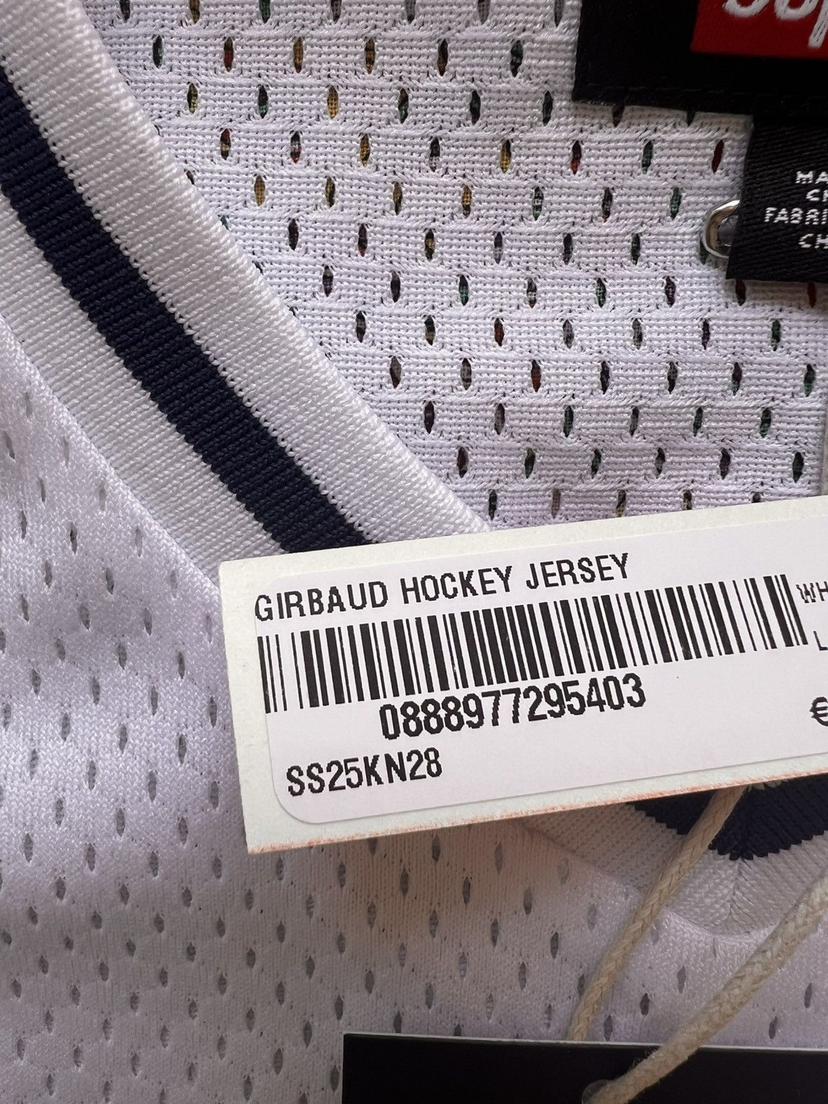Marithe + Francois Girbaud L Supreme Marithé Francois Girbaud hockey jersey white blue Size US L / EU 52-54 / 3 - 15 Thumbnail
