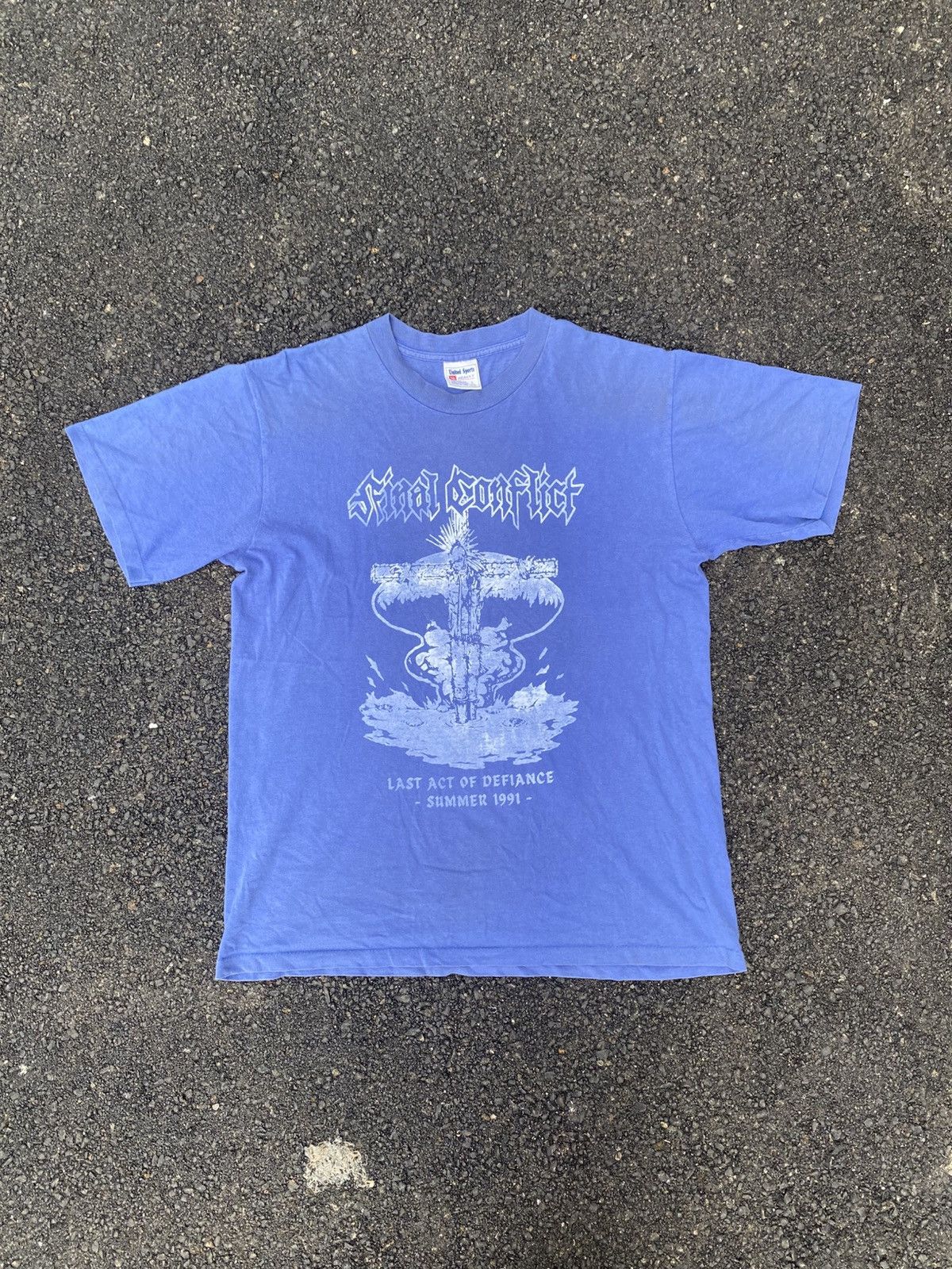Band Tees 1991 Final Conflict United Sports Tag Size US L / EU 52-54 / 3 - 1 Thumbnail