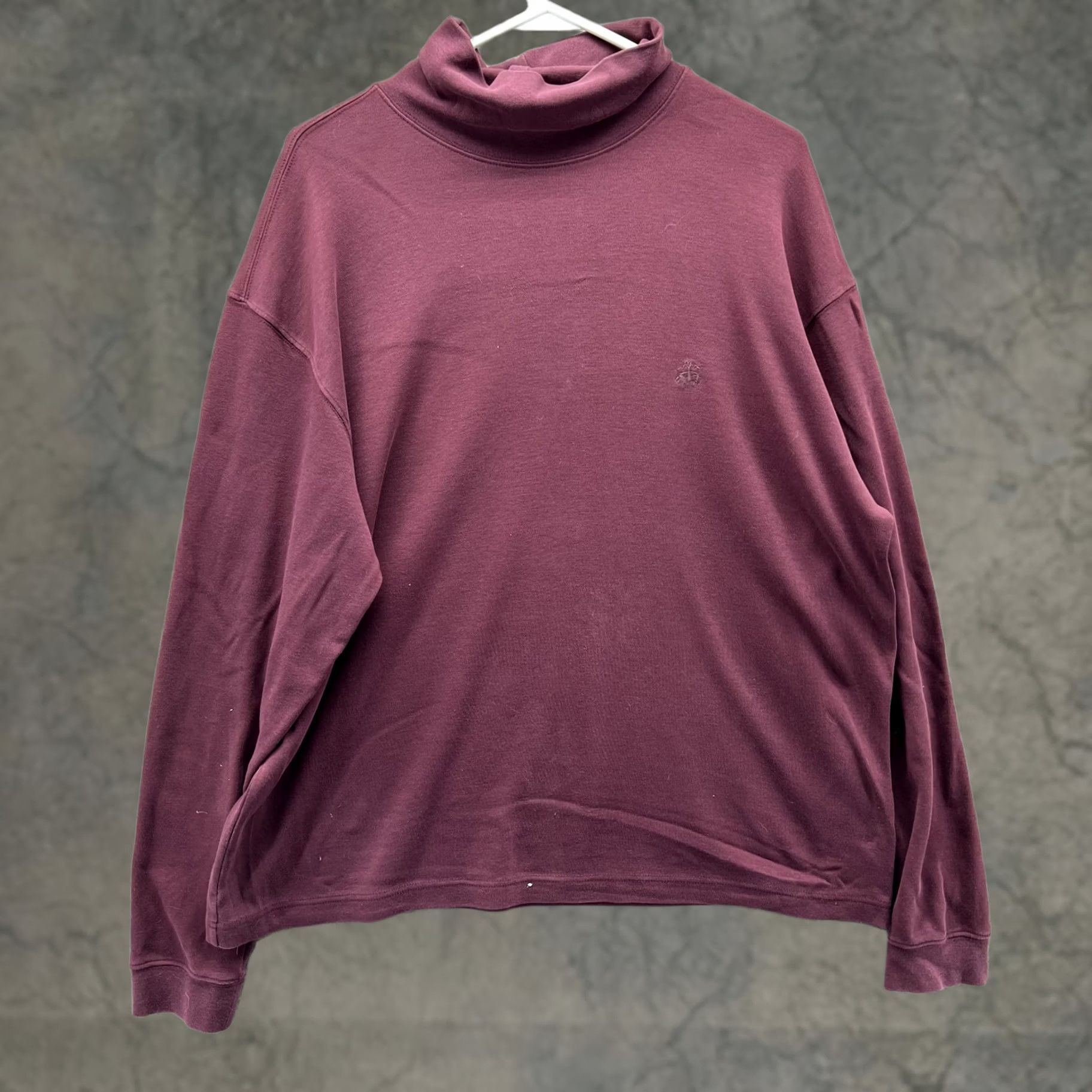 Brooks Brothers Brooks Sport Sweater Mens Large Red Cotton Turtleneck Pullover Logo Long Sleeve Regular Fit Pullover Size US L / EU 52-54 / 3 - 1 Thumbnail