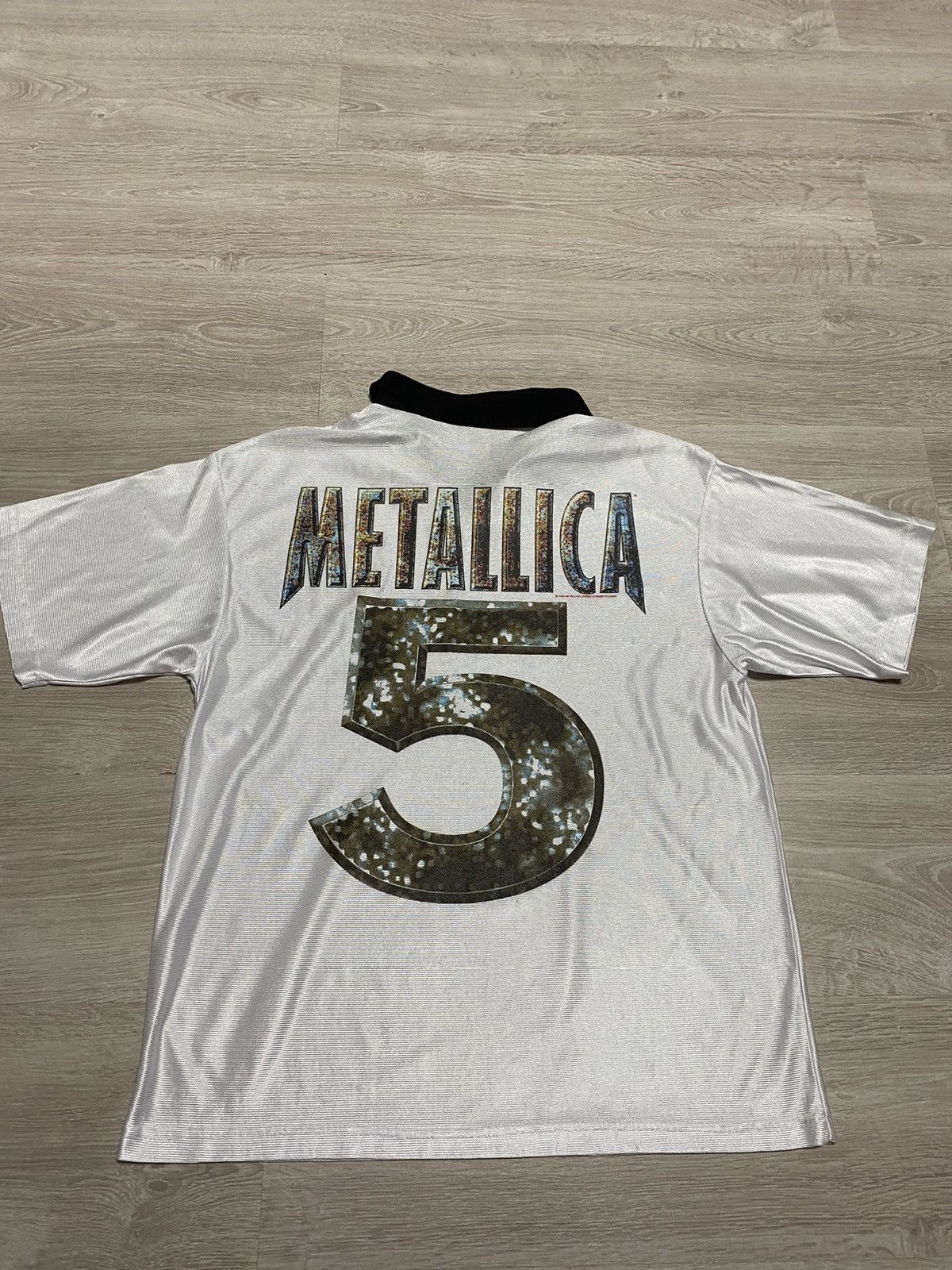 Metallica Vintage Metallica Jersey 1996 #5 Y2K Drill GIANT Size XL 90 Size US XL / EU 56 / 4 - 1 Thumbnail