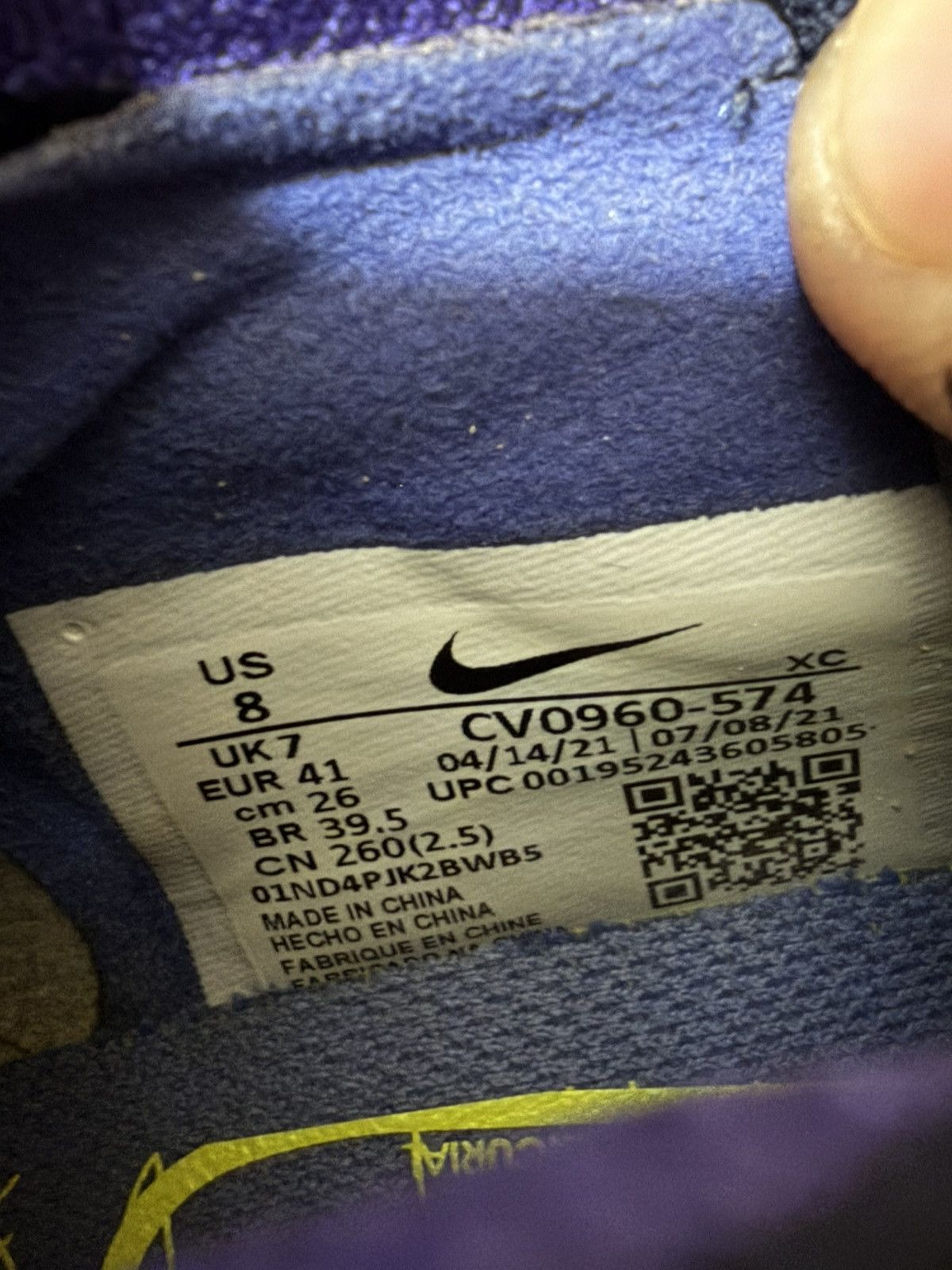 Nike Nike Mercurial Vapor 14 Elite SG PRO ACC Soccer UK 7 EUR 41 Size US 7 / EU 40 - 9 Thumbnail