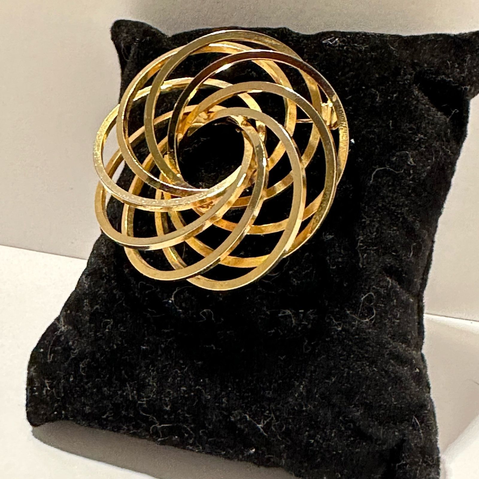 Other VTG Atomic Flower Spiral Eternity Entangled Circular Brooch Size ONE SIZE - 8 Thumbnail