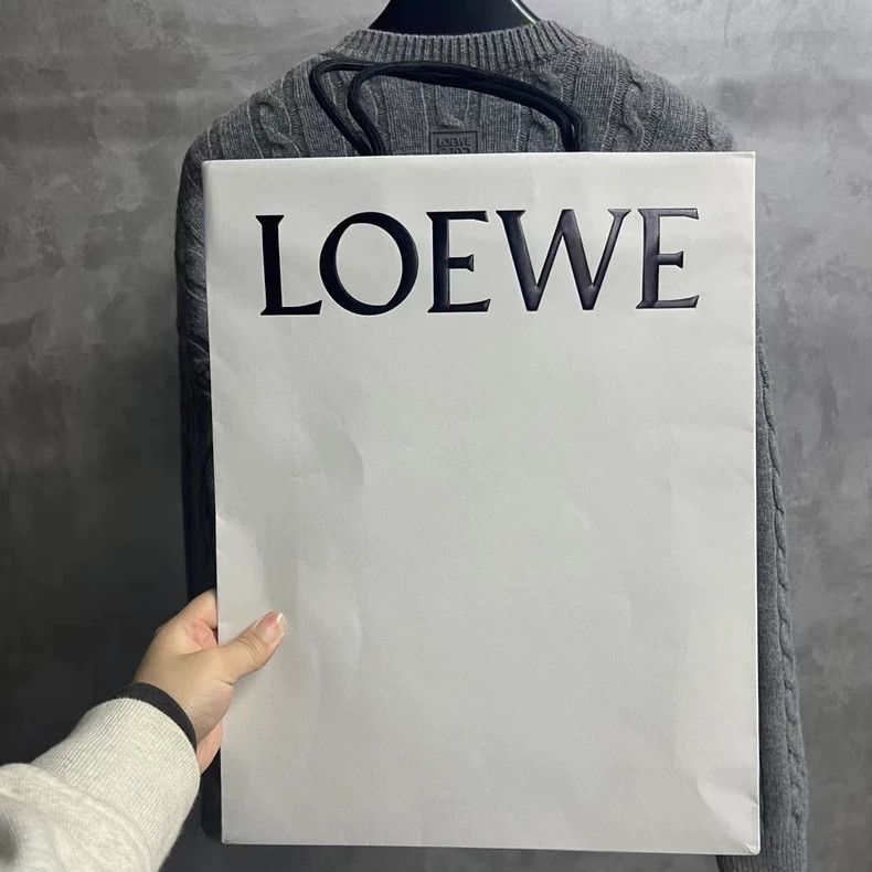 Loewe LOEWE Gray solid round neck long sleeve loose sweater Size XS / US 0-2 / IT 36-38 - 6 Thumbnail
