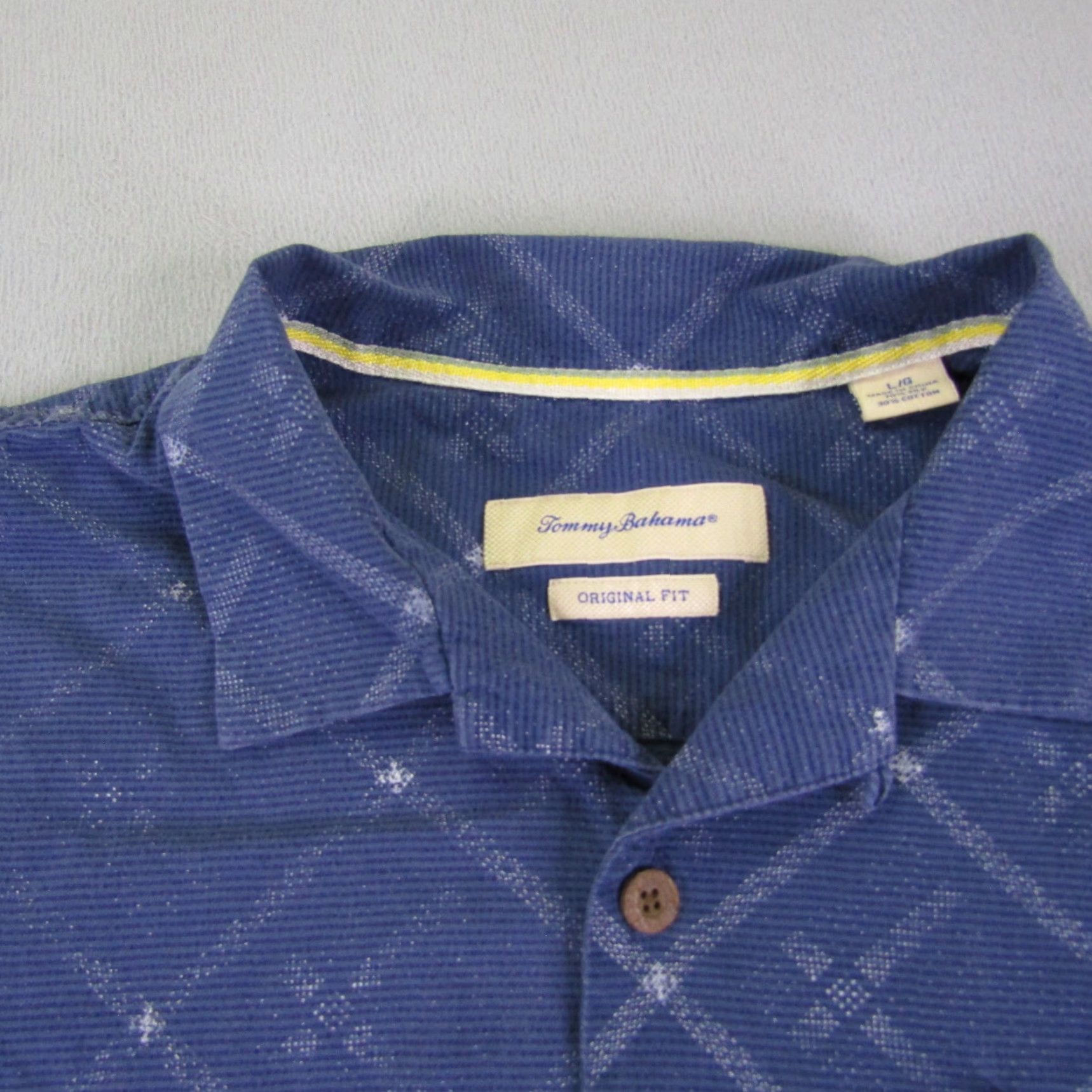 Tommy Bahama Tommy Bahama Shirt Mens Large Blue Button Up Silk Blend Cmp Original Fit Casual Shirt Size US L / EU 52-54 / 3 - 2 Thumbnail