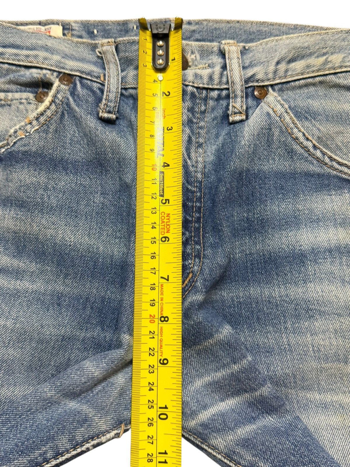Big John Vintage 90s Big John Faded Wash Wide Leg Bell Bottom Flared Size US 29 - 15 Thumbnail