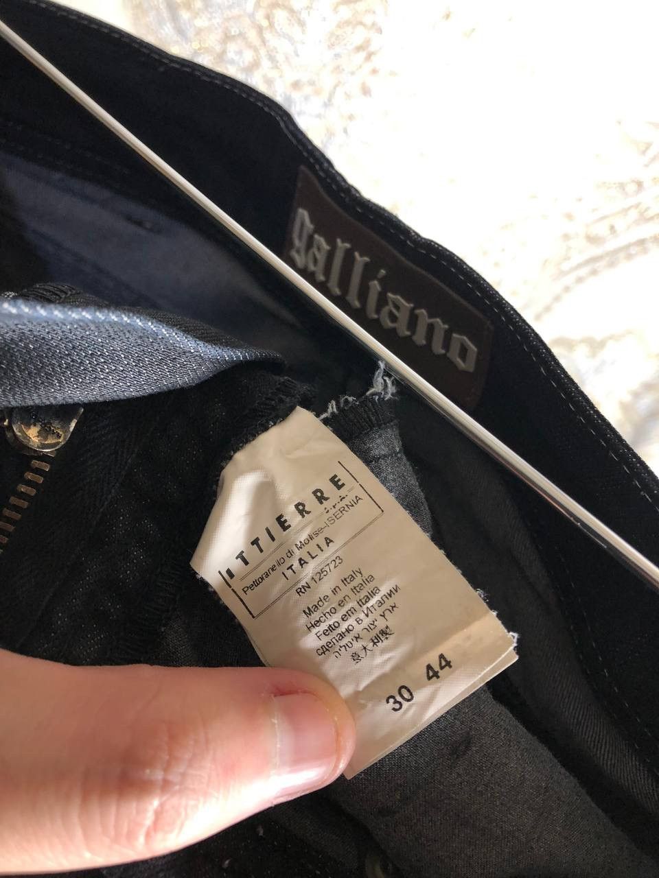 John Galliano VINTAGE JOHN GALLIANO DENIM JEANS ITALIAN DESIGNER Y2K 90s Size US 30 / EU 46 - 7 Thumbnail