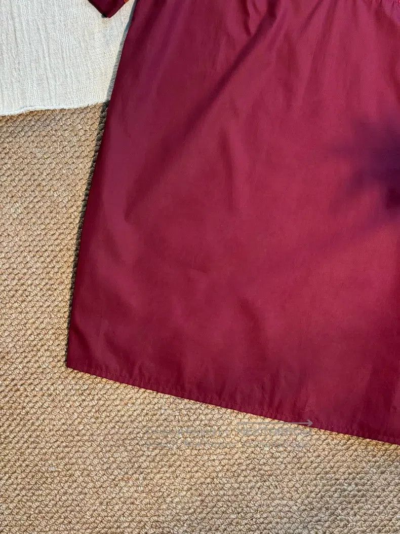 Hermes Hermes Round Neck Casual Loose Straight Skirt, Jujube Red Size XS / US 0-2 / IT 36-38 - 4 Thumbnail