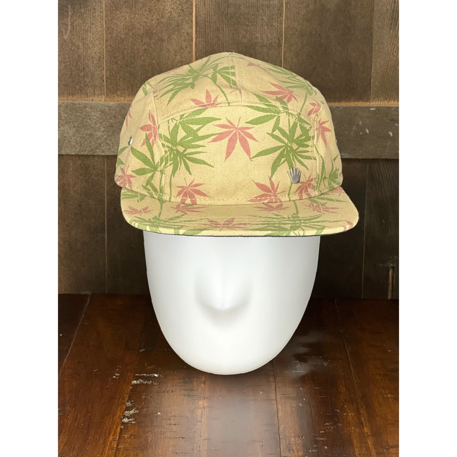 IDEA No Bad Ideas Hat Cap Strap Back Adult Beige Panel Marijuana Leaf Stash Pocket A Size ONE SIZE - 2 Thumbnail