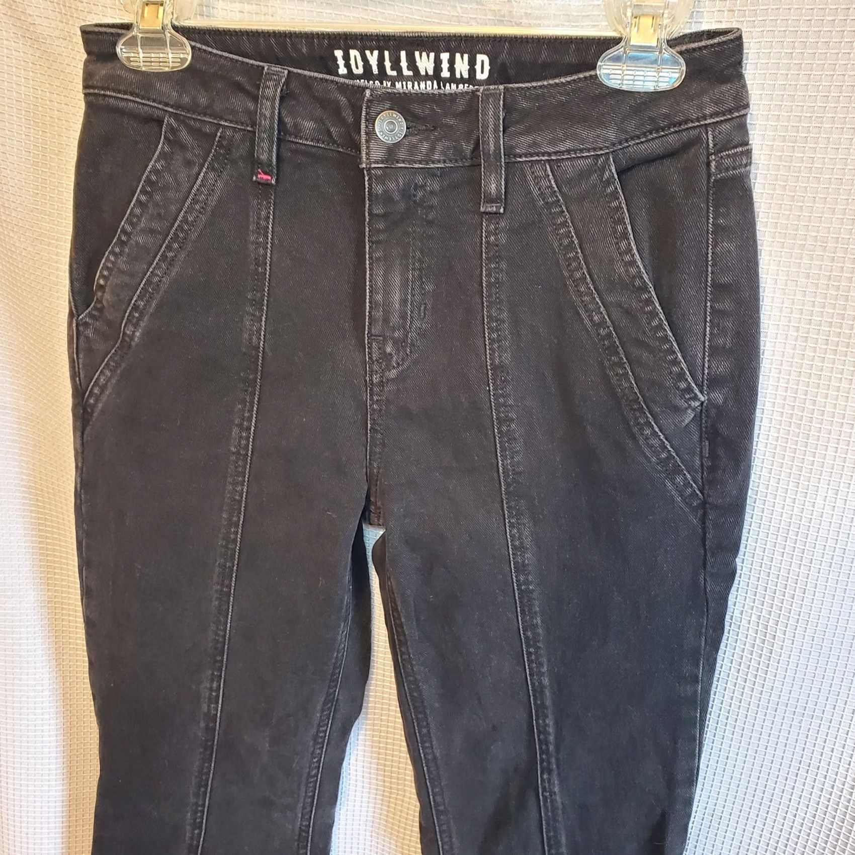 Vintage Idyllwind Jeans Womens 4 Black Rebel Flare Mid Rise Denim Western Miranda Lambert Size 27" / US 4 / IT 40 - 3 Thumbnail