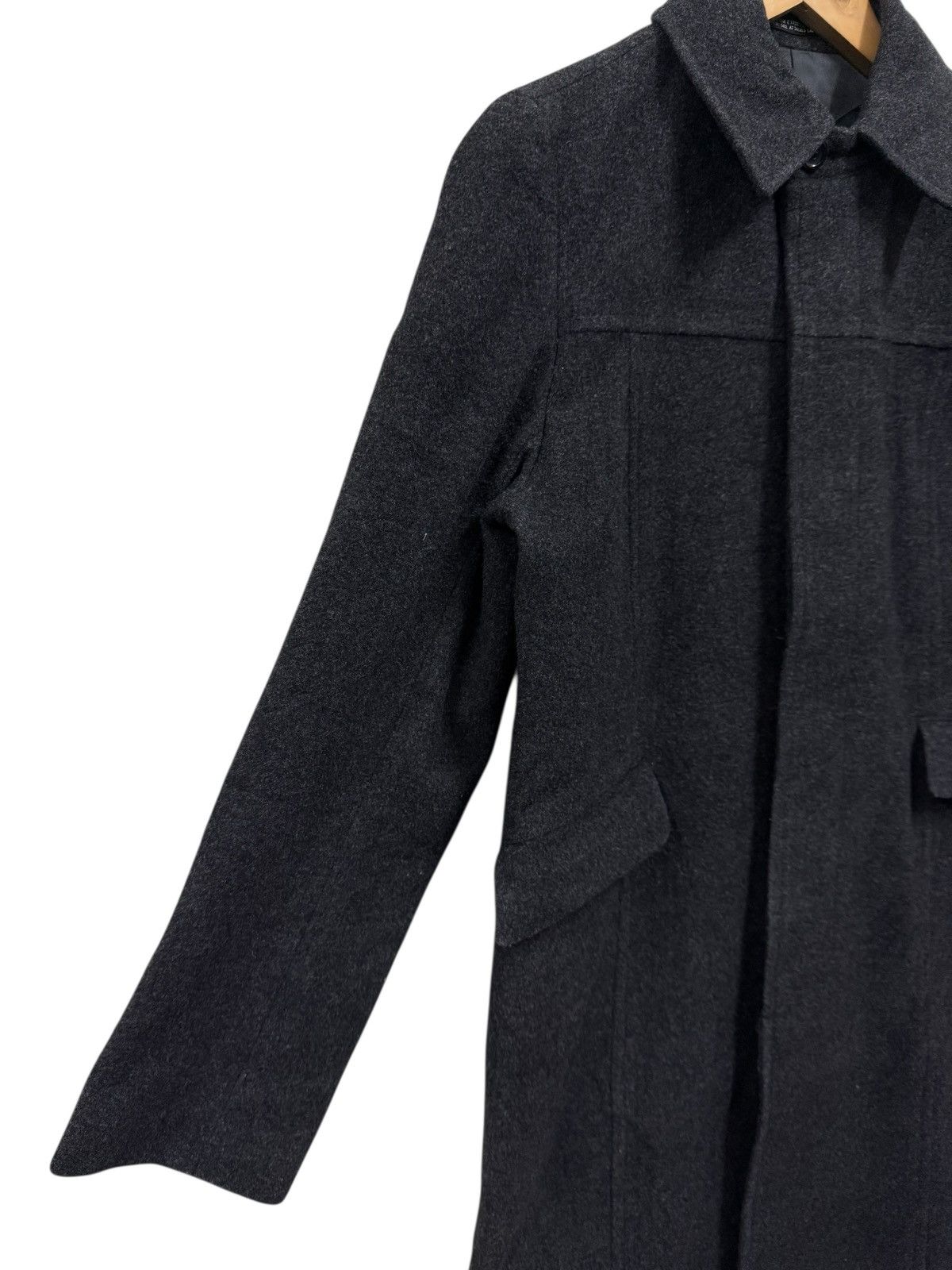Yohji Yamamoto Ined Homme Composition Wool Trench Coat Yohji Yamamoto Size US M / EU 48-50 / 2 - 6 Thumbnail