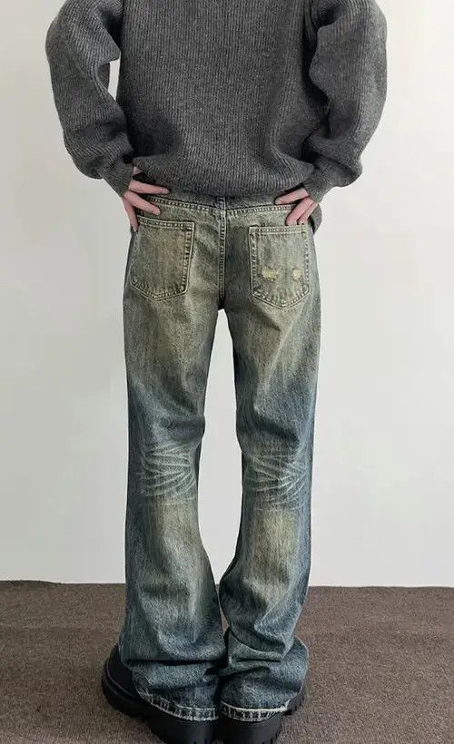 Jean Vintage Wash Blue Jeans Size US 30 / EU 46 - 2 Thumbnail