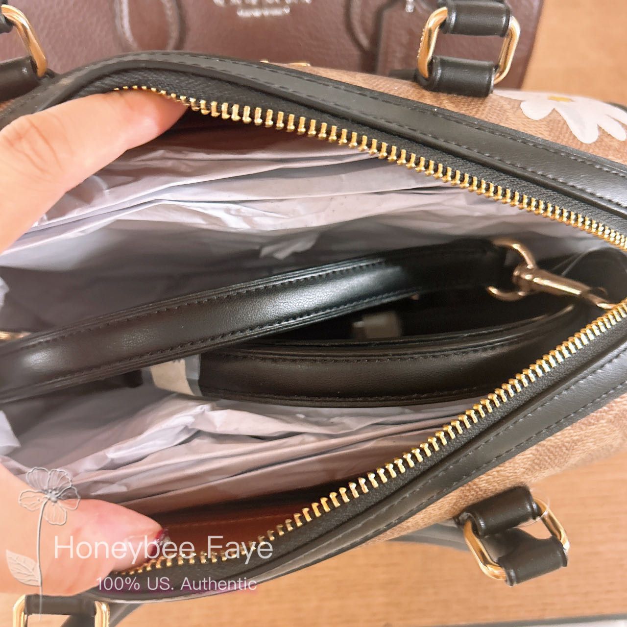Coach Rowan Satchel Bag In Signature Canvas With Floral Print Size ONE SIZE - 4 Thumbnail