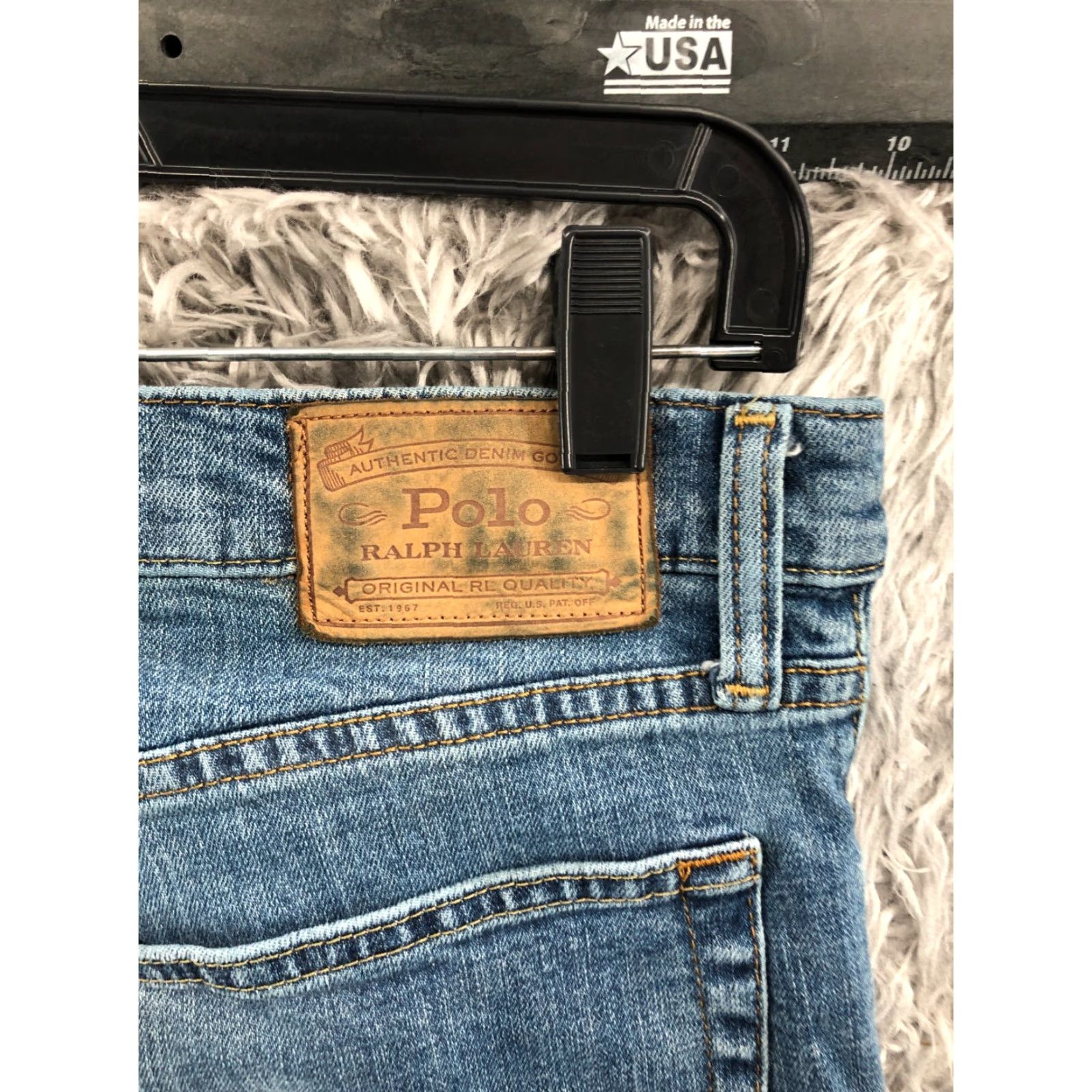 Ralph Lauren Ralph Lauren Jeans Mens Straight 32x32 Mid Rise Medium Wash Blue Size US XS / EU 42 / 0 - 6 Thumbnail
