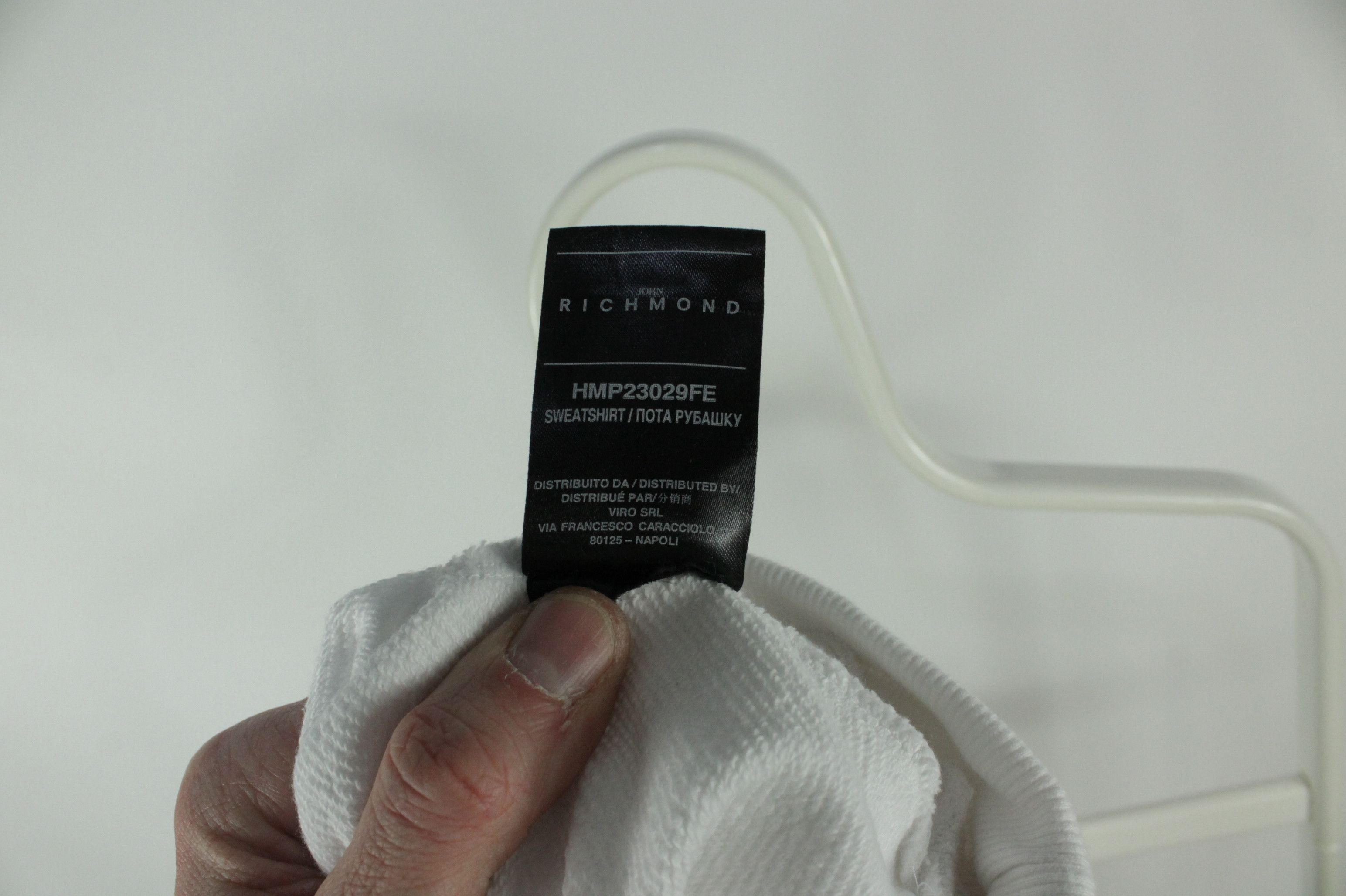 John Richmond John Richmond JR White Sweatshirt Men's Size US L / EU 52-54 / 3 - 8 Thumbnail