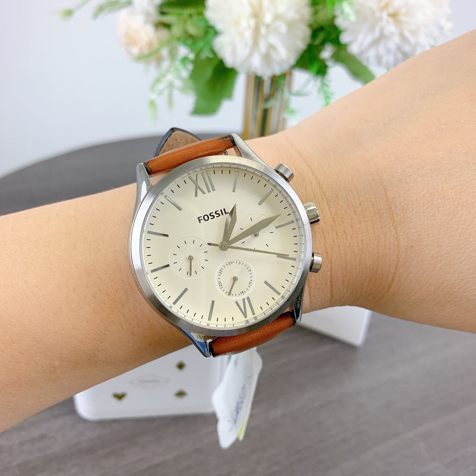 Fossil Fossil BQ2363 Fenmore Multifunction Brown Leather Watch Size ONE SIZE - 4 Thumbnail