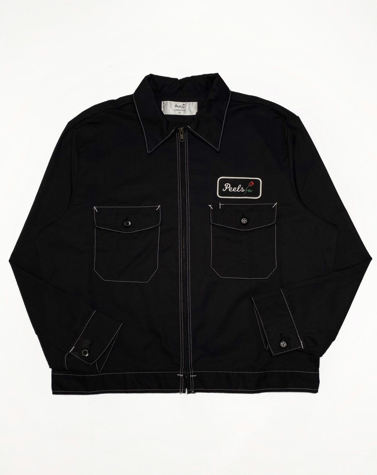 Other Peels NYC Contrast Stitch Rose Patch Work Jacket Size US XL / EU 56 / 4 - 1 Thumbnail