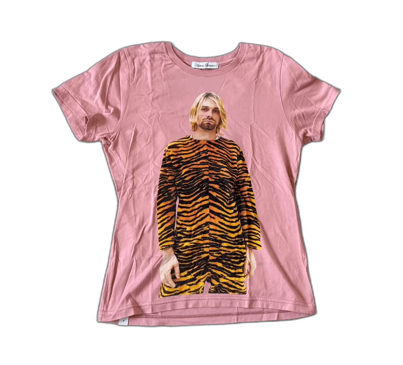 Hysteric Glamour Pink Vintage Kurt Cobain Graphic T-Shirt Size S / US 4 / IT 40 - 1 Thumbnail
