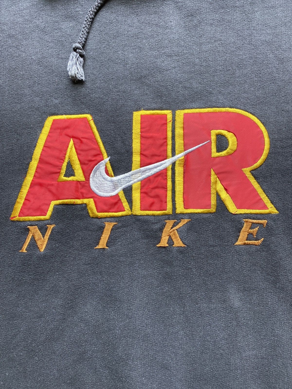 Nike × Vintage 80s Vintage Nike Hoodie Embroidered Sz L Size US L / EU 52-54 / 3 - 5 Thumbnail