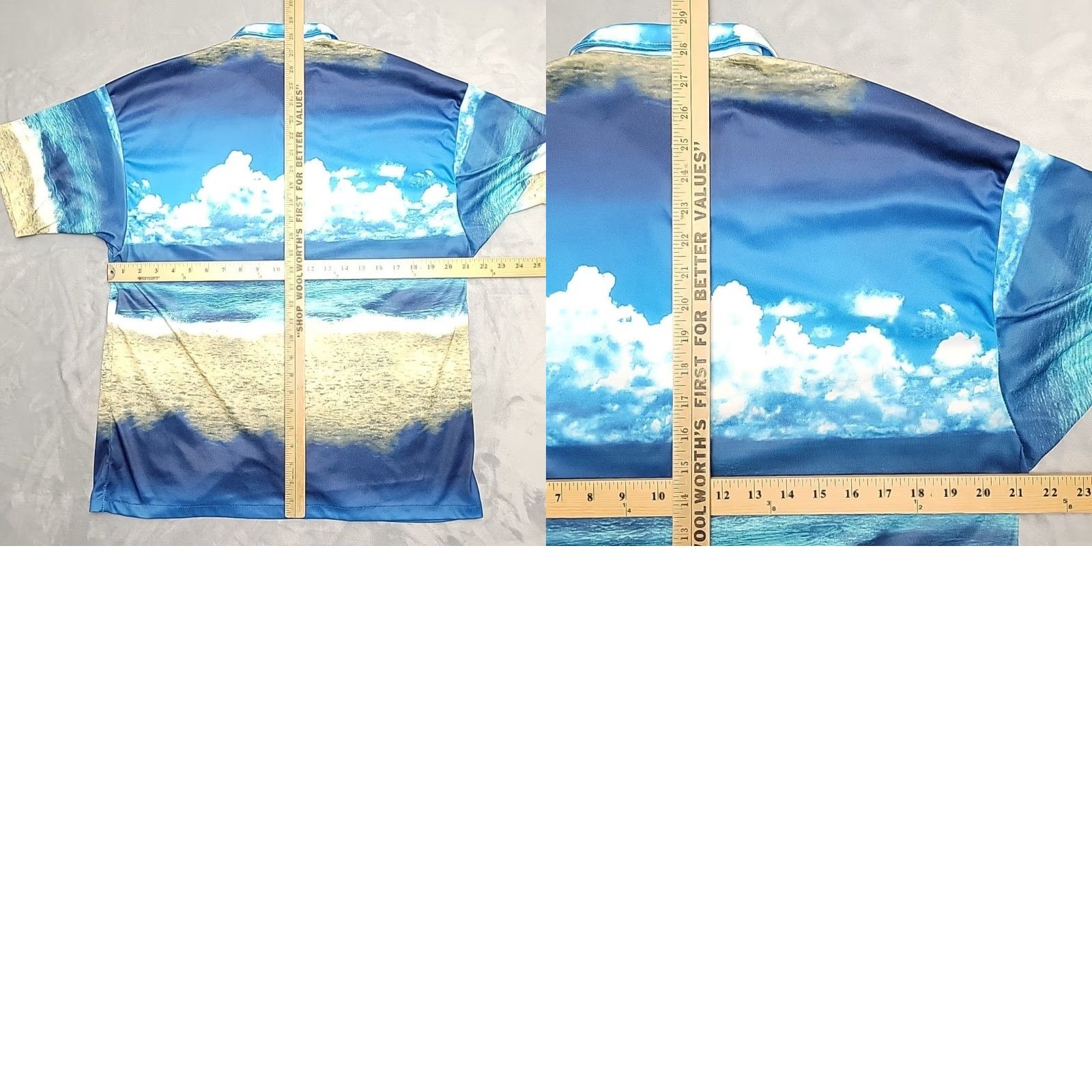 Vintage VINTAGE Hutspah Shirt Mens M Blue Polyester Satin AOP Ocean Beach Disco 70s Shirt Mens M Blue Polyester Satin AOP Ocean Beach Disco 70s Size US M / EU 48-50 / 2 - 8 Thumbnail