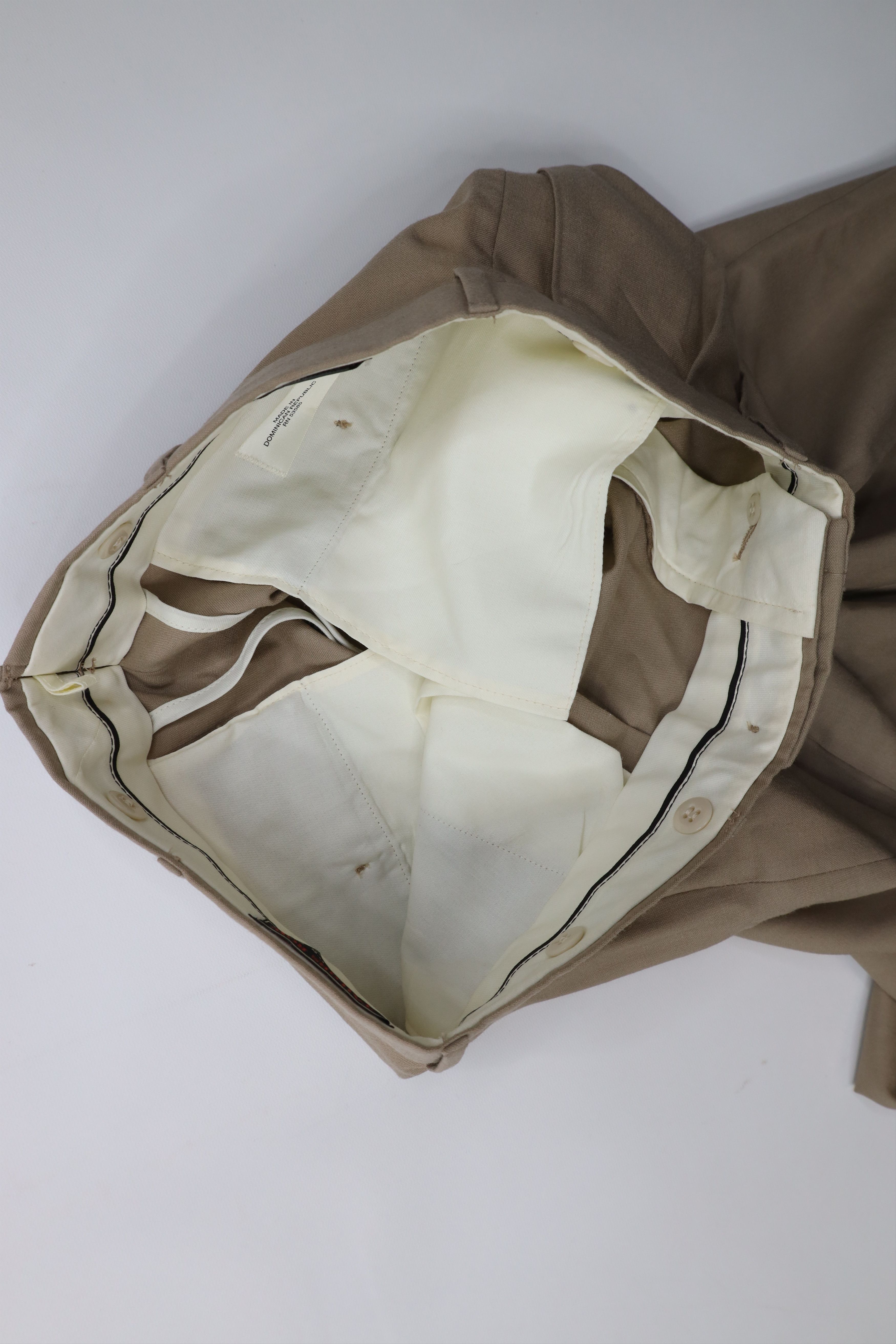 Vintage Vintage 90s Streetwear Wool Pleated Wide Leg Chino Pants Size US 34 / EU 50 - 10 Thumbnail