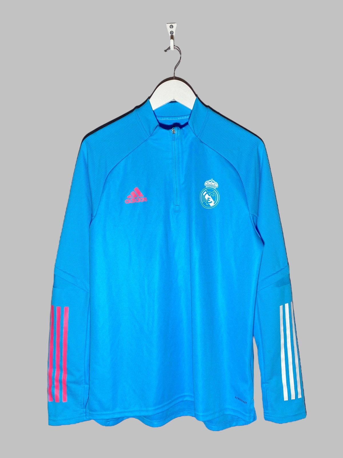 Adidas Adidas Real Madrid 2021/22 Track Training Top Quarter Zip Size US L / EU 52-54 / 3 - 1 Thumbnail