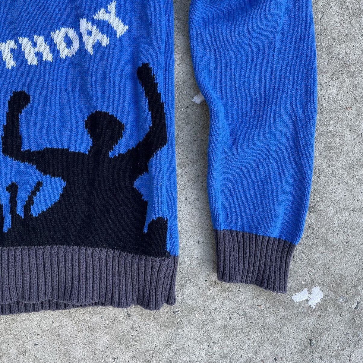 Japanese Brand × Vintage Vintage Knit Sweater Go Jesus It’s Your Birthday Logo Y2K Size US M / EU 48-50 / 2 - 4 Thumbnail