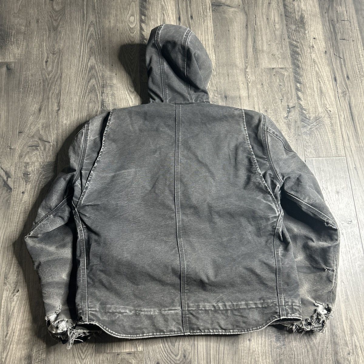 Carhartt Carhartt j141 sherpa lined distressed work jacket Size US XL / EU 56 / 4 - 2 Thumbnail