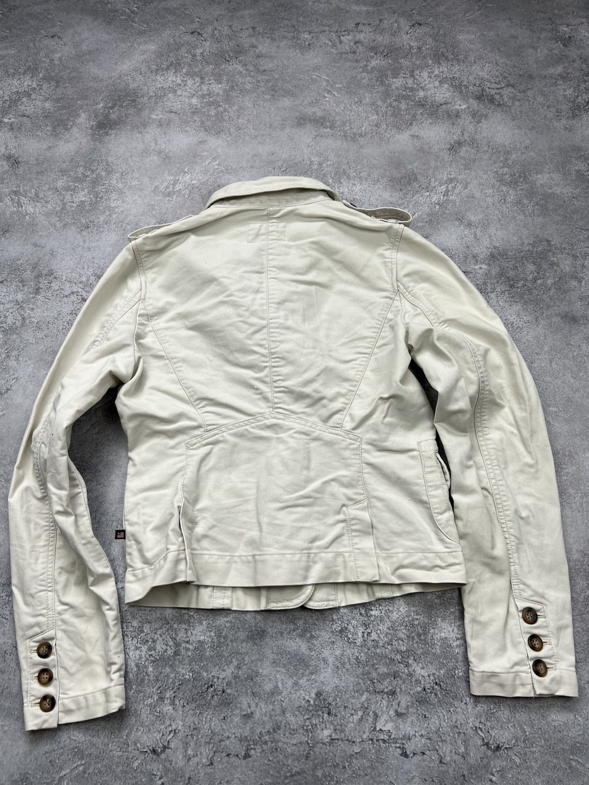 Polo Ralph Lauren Polo Jeans Ralph Lauren Womens Beige Cropped Denim Jacket Size M / US 6-8 / IT 42-44 - 5 Thumbnail