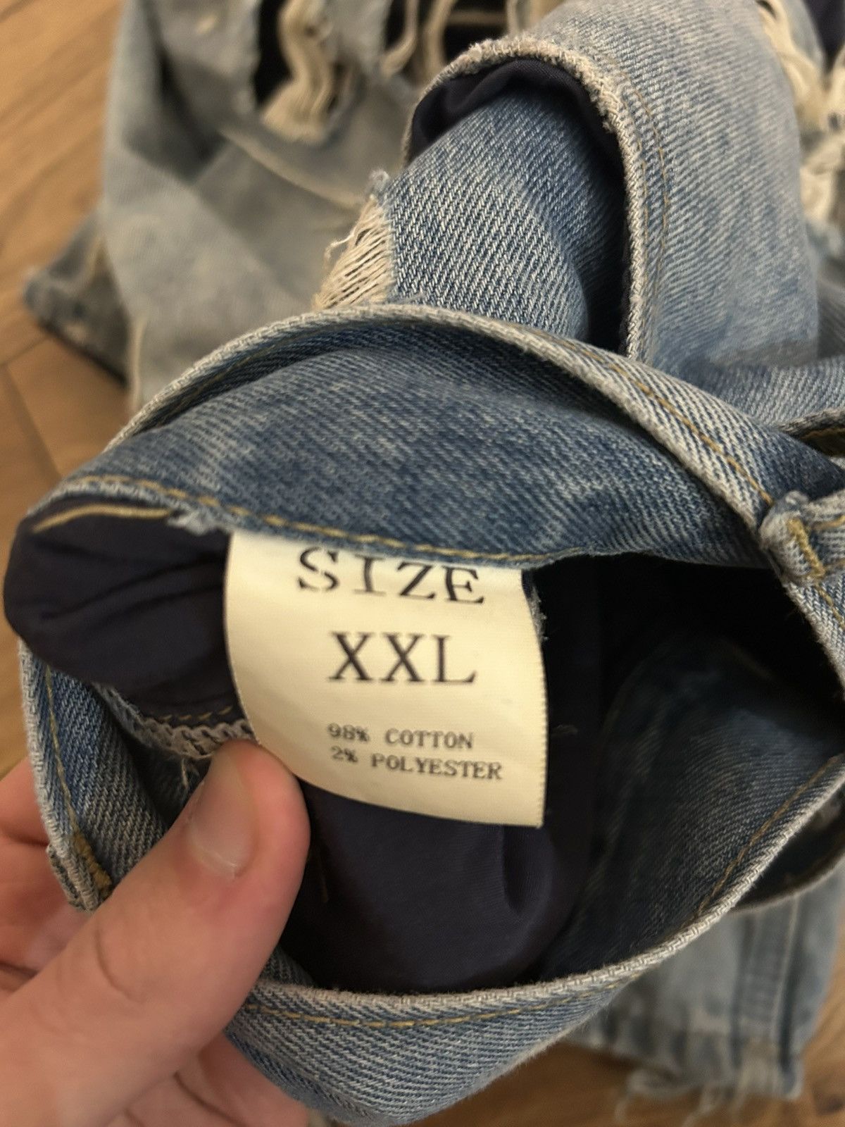 Japanese Brand Mijko hyper distressed jeans Size US 32 / EU 48 - 7 Thumbnail