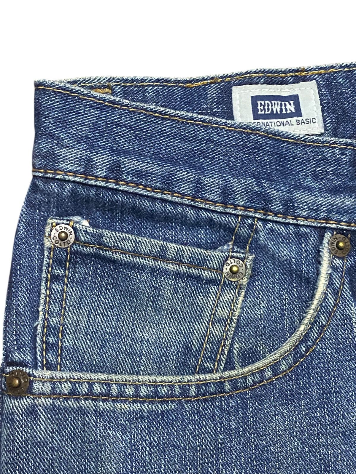 Junya Watanabe Vintage Japanese Brand Edwin 404 Grunge Distressed Loose Size US 34 / EU 50 - 7 Thumbnail