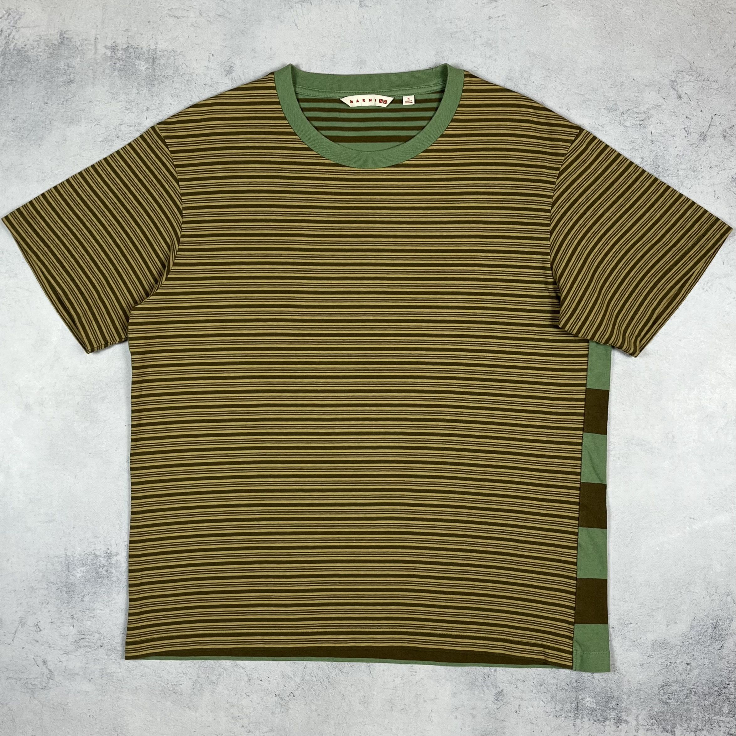 Marni × Uniqlo Designer Marni X Uniqlo Stripped T Shirt Size US M / EU 48-50 / 2 - 2 Thumbnail
