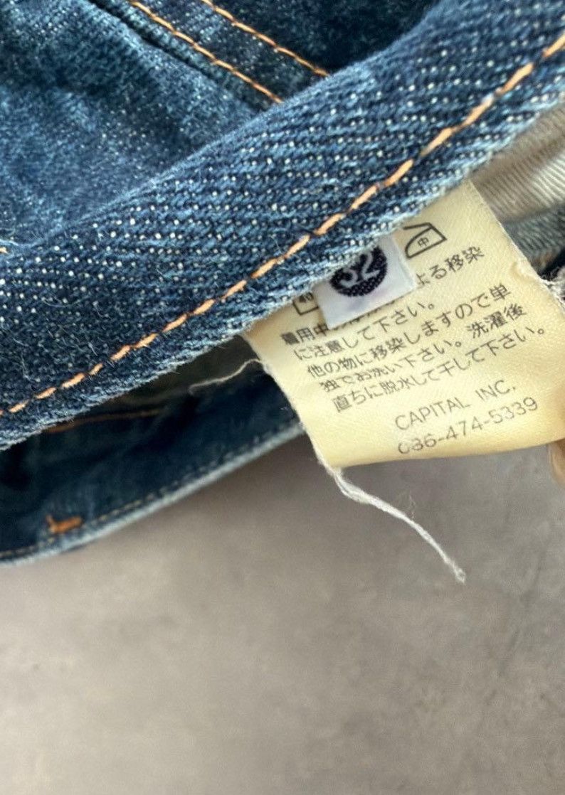 Kapital Japanese Indigo Aizome Denim Jeans Size US 32 / EU 48 - 9 Thumbnail
