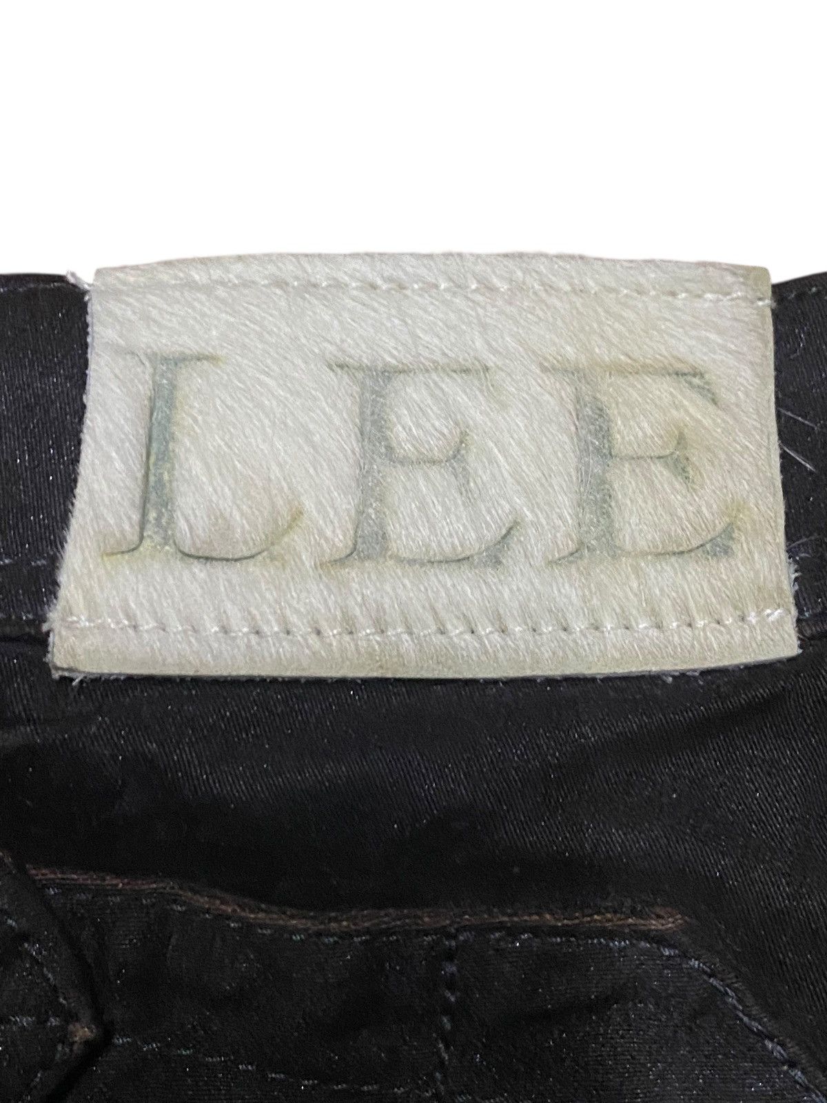 Lee × Number (N)ine Lee Riders Zipper Buckle Back Double Knee Skinny Jeans Size US 30 / EU 46 - 15 Thumbnail