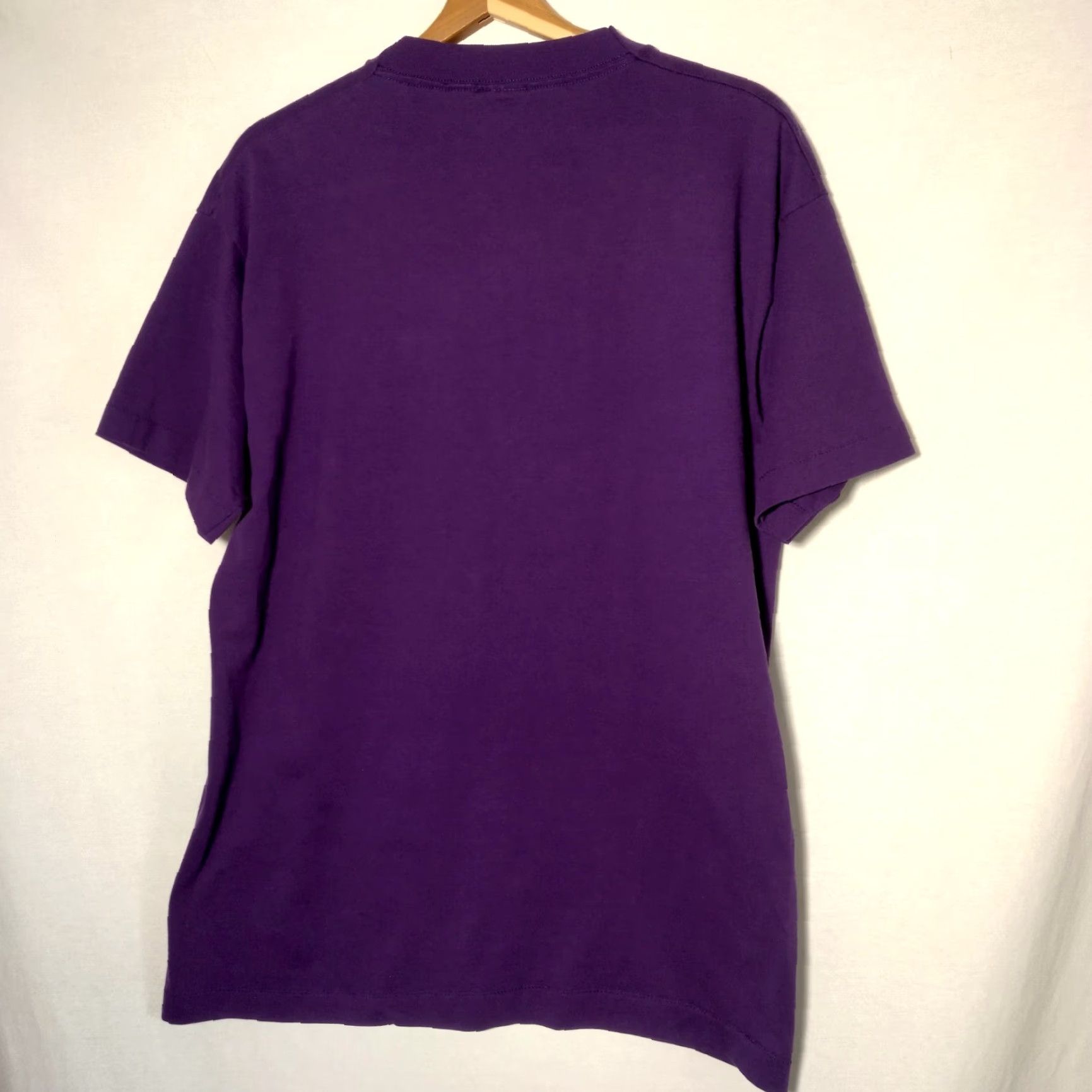 Fruit Of The Loom VINTAGE Fruit of the Loom Best Western T-Shirt Large Purple Glitter Cowgirl Cowboy Single Stitch Size US L / EU 52-54 / 3 - 3 Thumbnail