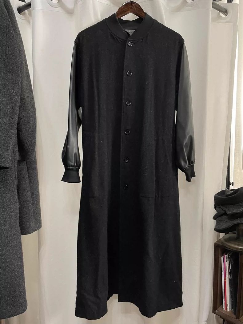 Comme des Garcons Comme Des Garcons Mid-ancient wool and leather sleeve long Size S / US 4 / IT 40 - 1 Thumbnail