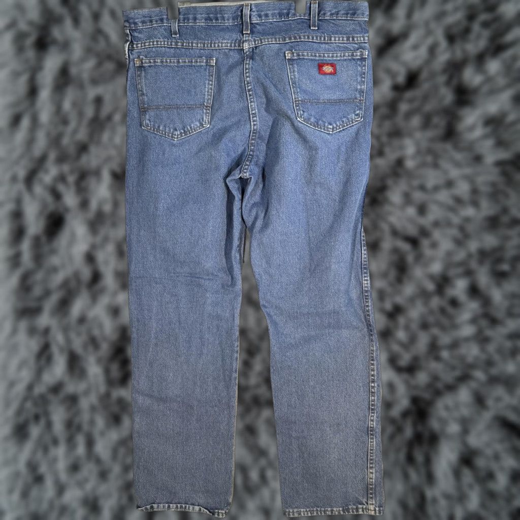 Dickies Dickies Jeans Mens 44x32 Blue Straight Leg Regular Fit Workwear Denim C993RNB Jeans Mens 44x32 Blue Straight Leg Regular Fit Workwear Denim C993RNB Size US 44 / EU 60 - 1 Thumbnail