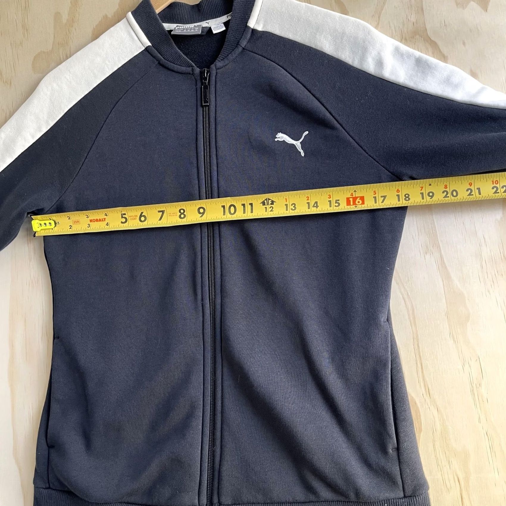 Puma PUMA Track Jacket Mens M Black White Colorblock Full Zip Running Athletic Streetwear Size US M / EU 48-50 / 2 - 7 Thumbnail