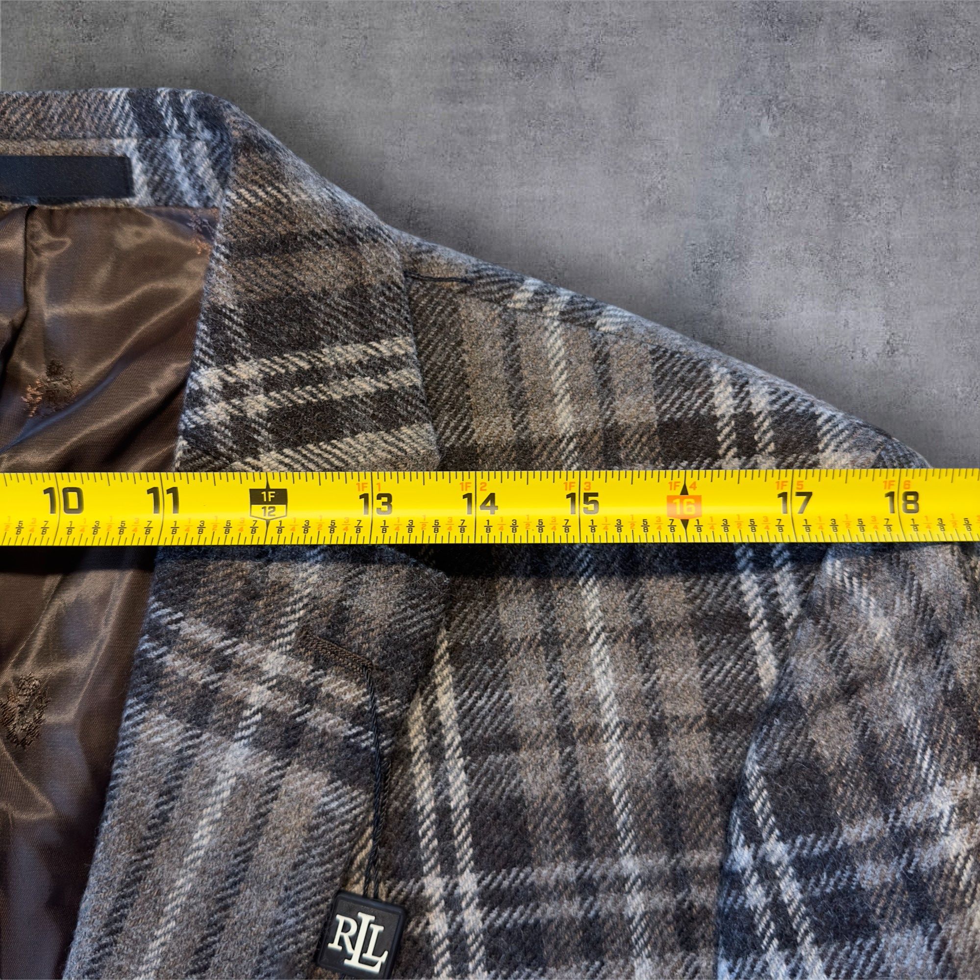 Ralph Lauren RALPH LAUREN Blazer Sport Coat Jacket 43R Wool Brown Size 44R - 5 Thumbnail