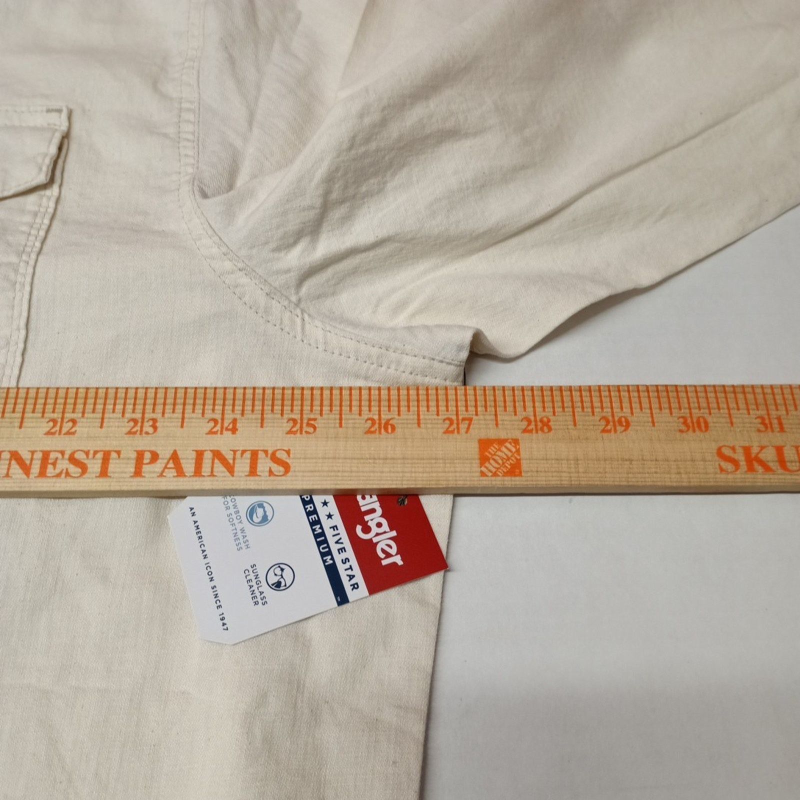 Wrangler Wrangler Snap Woven Shirt Men's 2XL XXL Cowboy Wash Beige Size US XXL / EU 58 / 5 - 5 Thumbnail