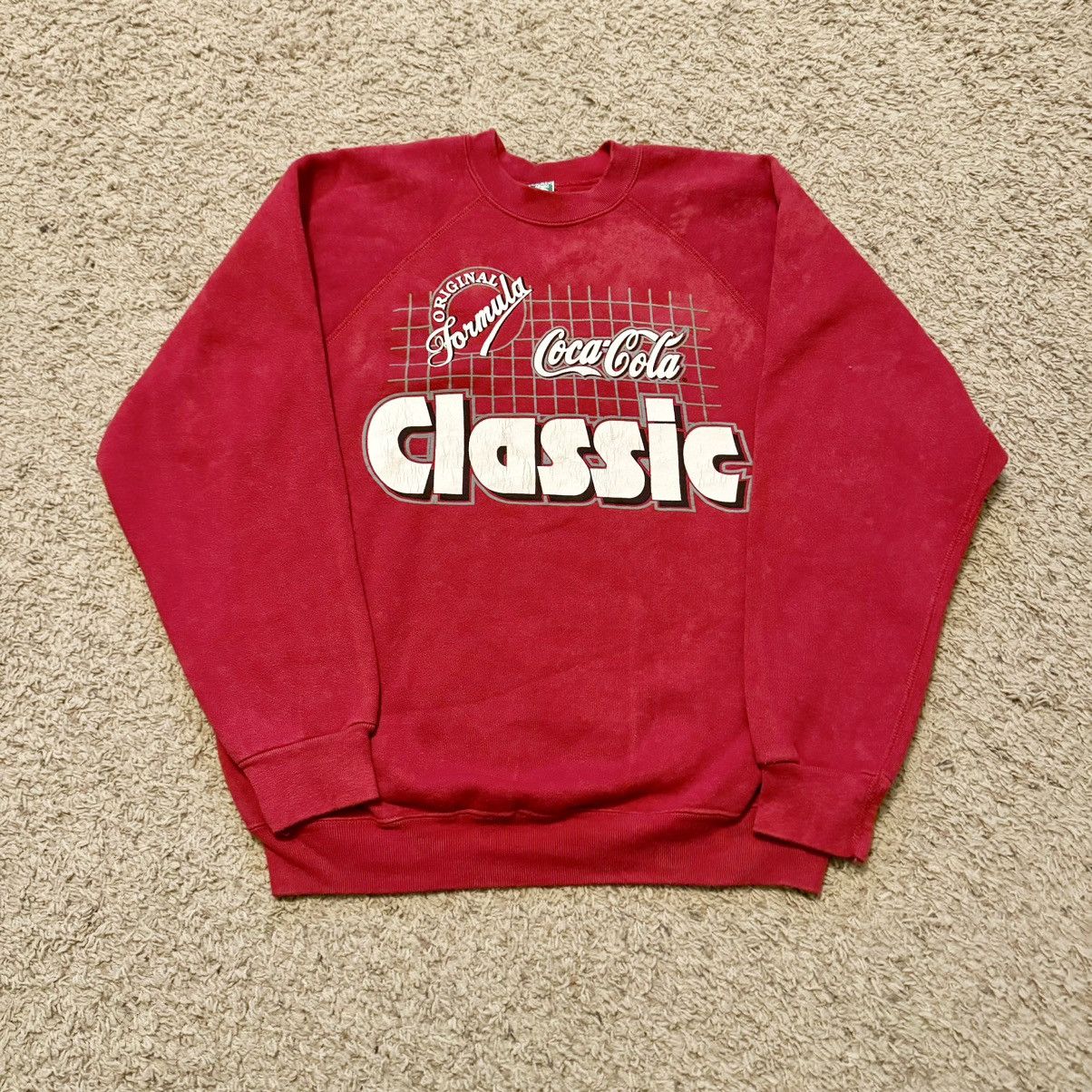 Coca Cola × Vintage VINTAGE 80s COCA COLA SWEATSHIRT! Size US L / EU 52-54 / 3 - 5 Thumbnail