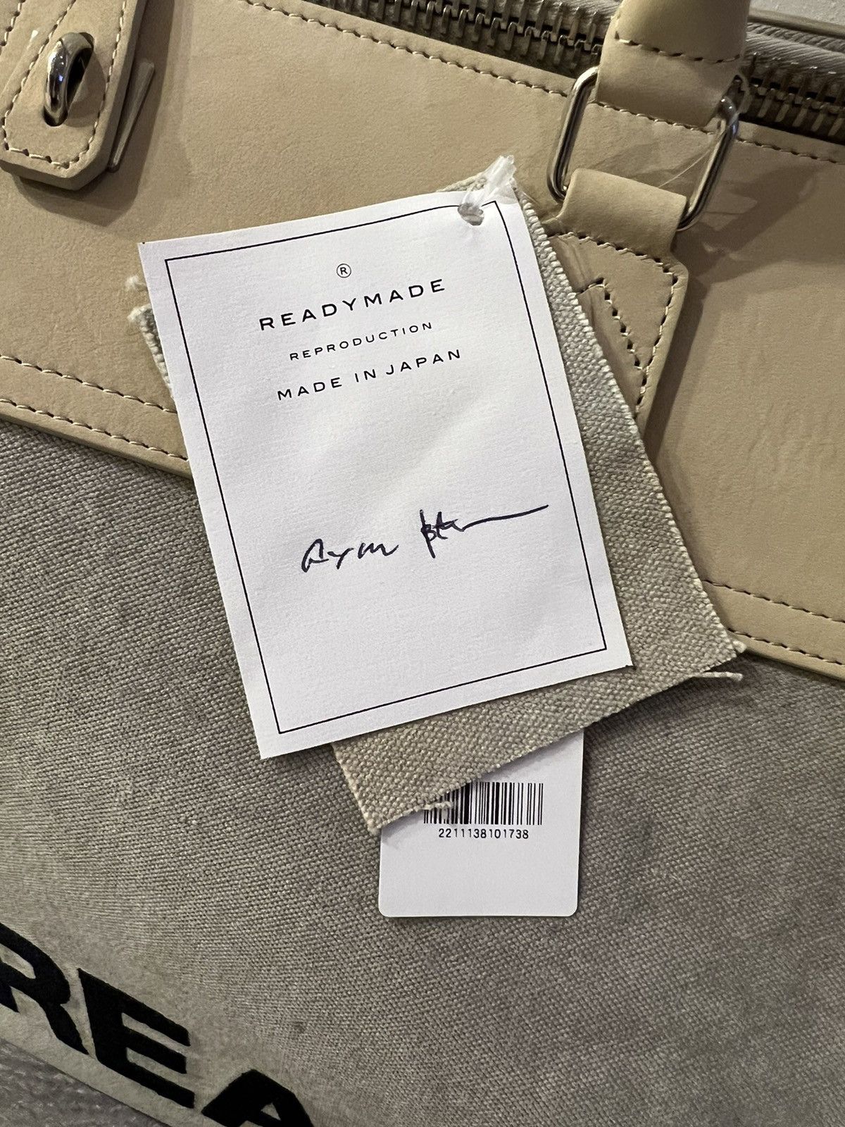 READYMADE Readymade Gym Bag Large Beige Cream BNWT Size ONE SIZE - 11 Thumbnail