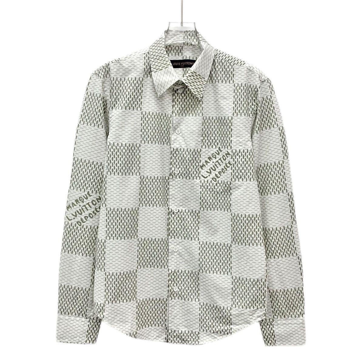Louis Vuitton Louis Vuitton Color-block Damier Long Sleeve Shirt K26WX Size US XS / EU 42 / 0 - 1 Thumbnail