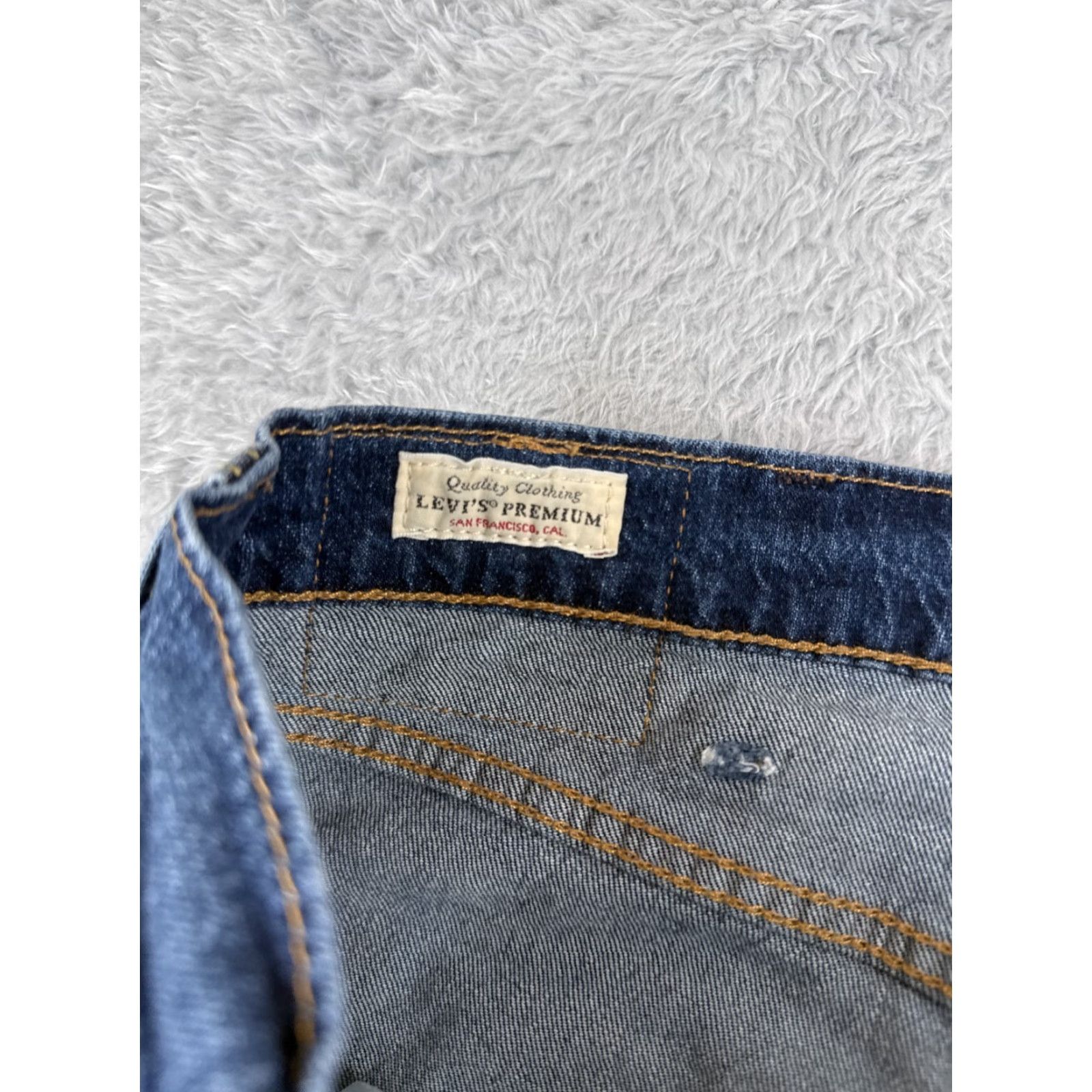 Levi's Levi's Jeans Men Slim 38 Blue Denim 512 Premium Distressed 29 Inseam 36 Waist 38 5-Pocket Logo Button Zip Regular Inseam 29 Vintage No Size US 38 / EU 54 - 6 Thumbnail