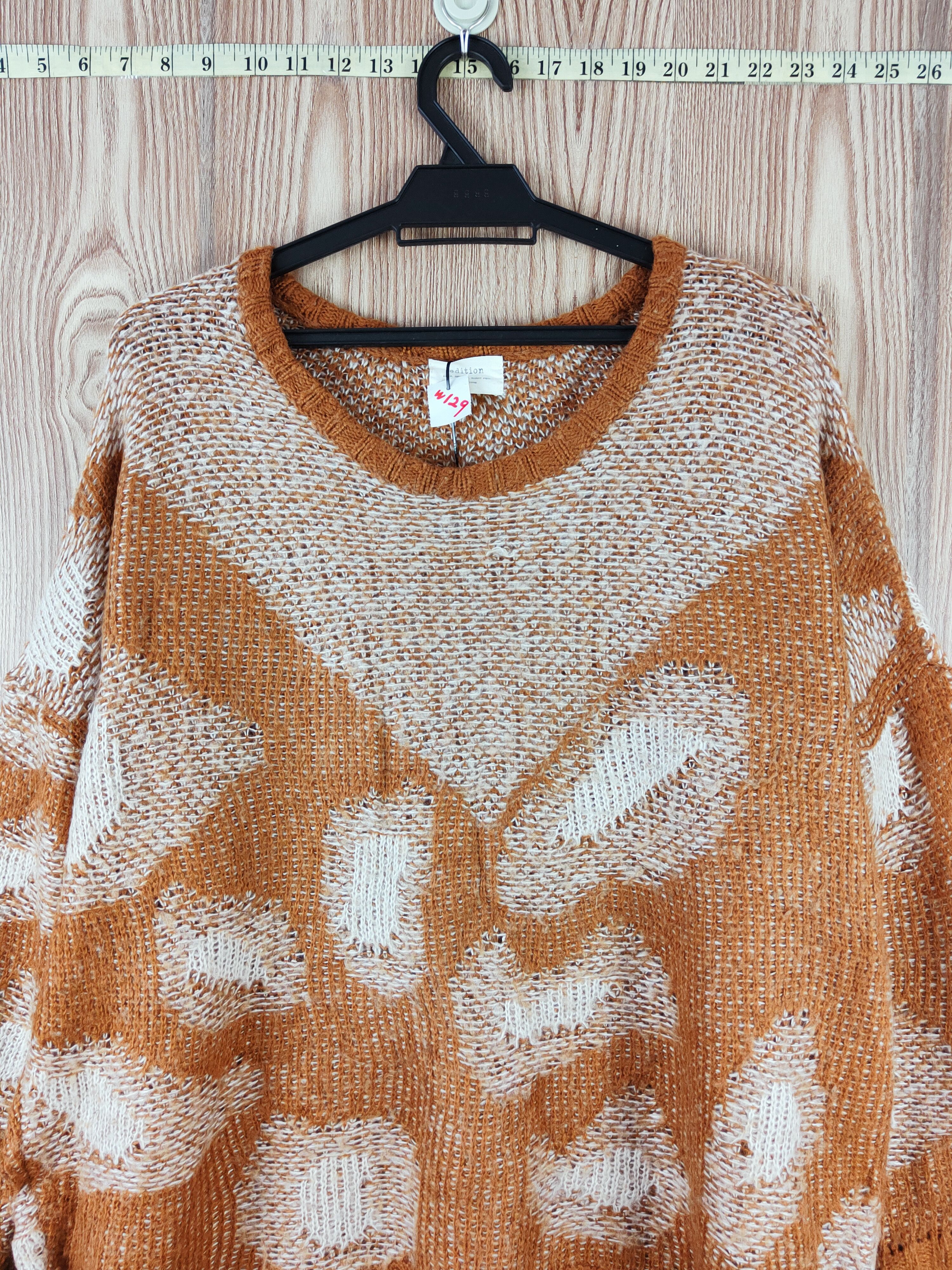 Japanese Brand × Vintage Edition Brown art Knitwear Sweatshirts #W129 Size US XL / EU 56 / 4 - 2 Thumbnail