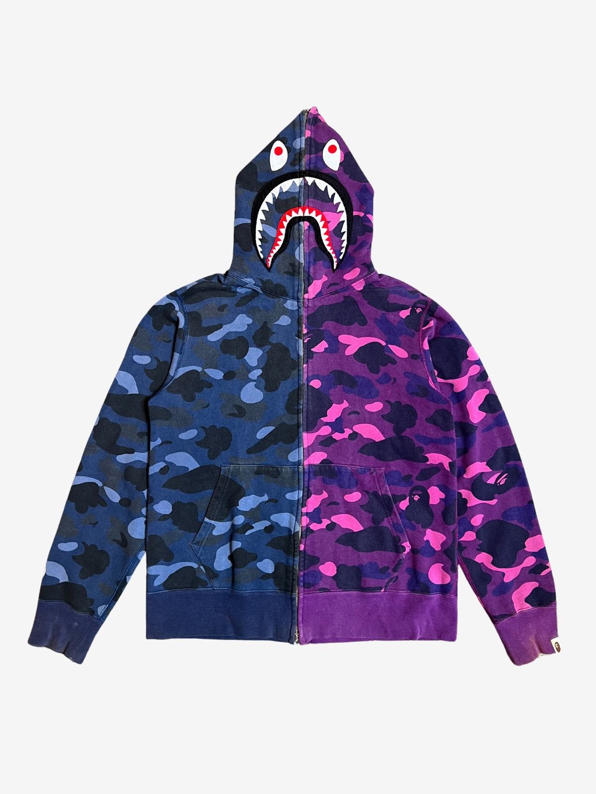 BAPE パープルカモフラ ジップアップパーカー　スワロフスキーラインストーン Bape × Swarovski Bape X Swarovski Purple Camo Full ZIp Up Hoodie