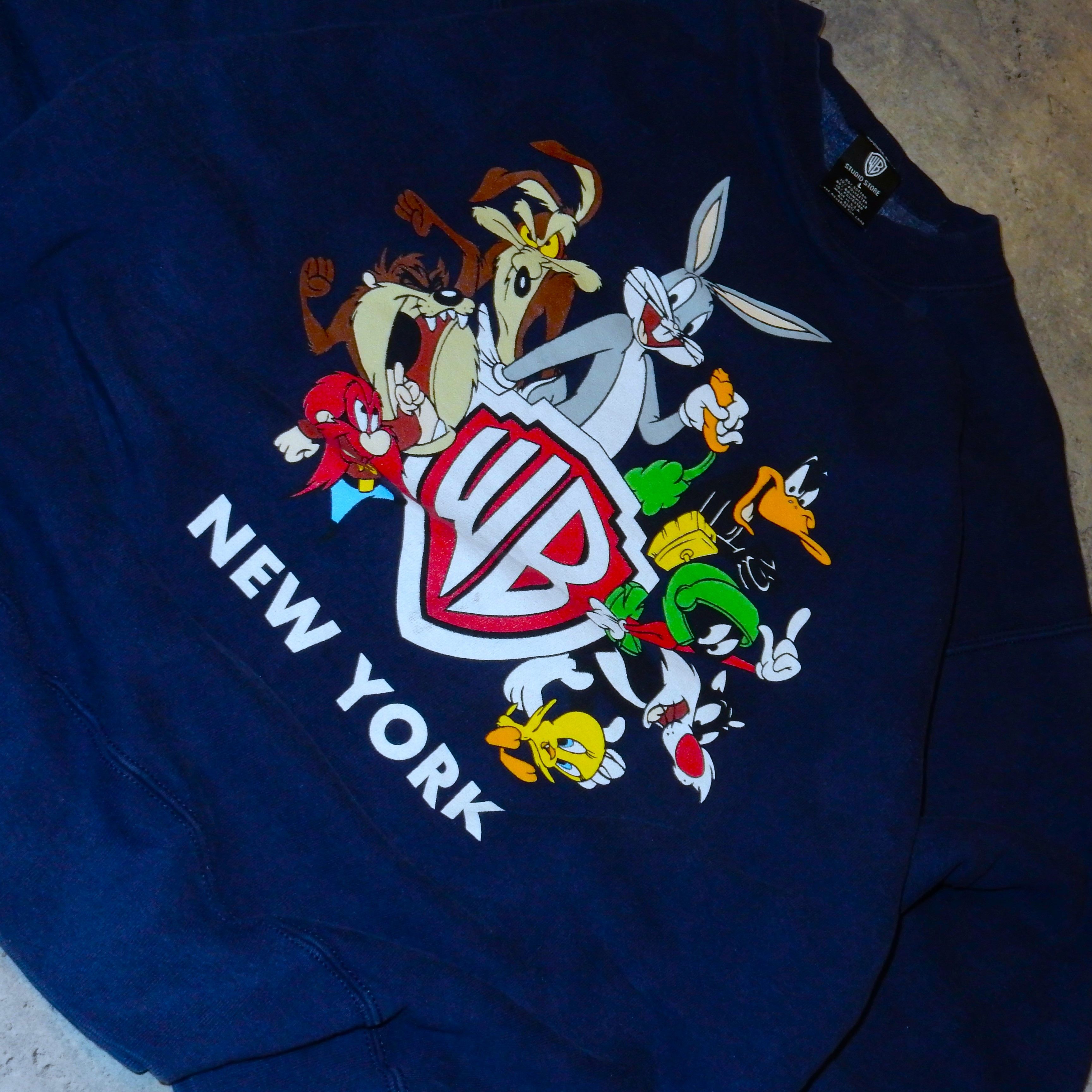 Vintage × Warner Bros Warner bros vintage looney tunes 90's navy sweatshirt - L Size US L / EU 52-54 / 3 - 2 Thumbnail