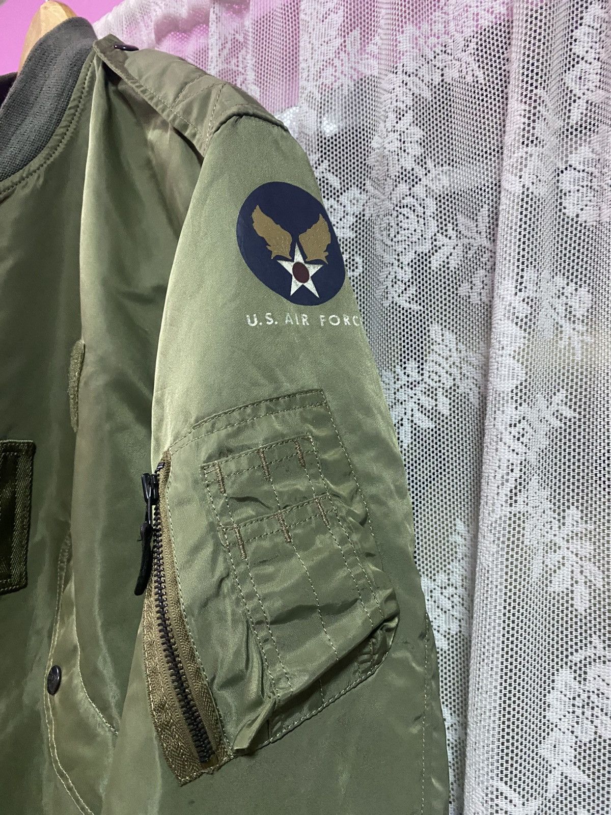 Tedman × Vintage Vintage Ted Company USAF Bomber Jacket Olive Green Size US M / EU 48-50 / 2 - 6 Thumbnail