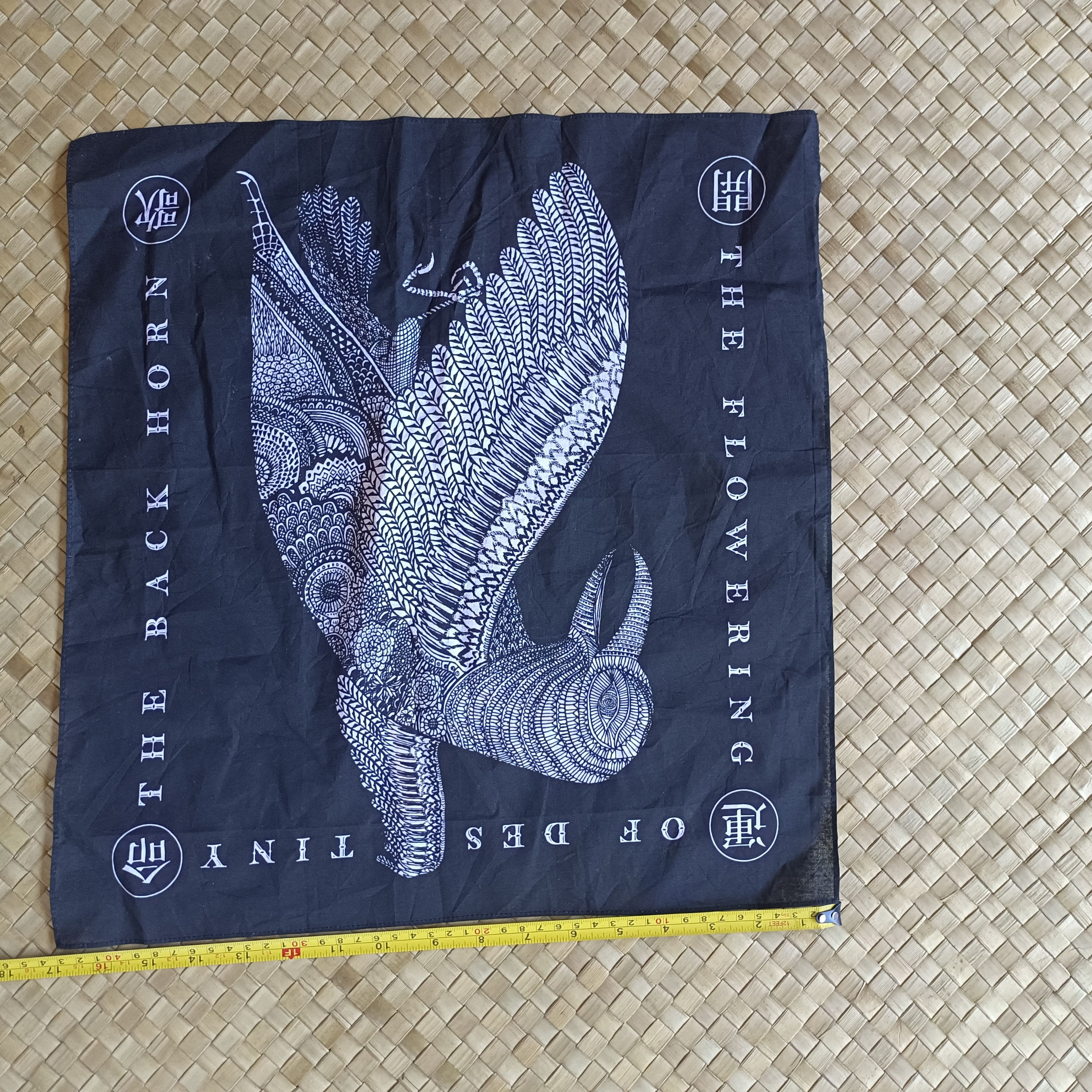 Japanese Brand Handkerchief, scarf, bandana printed the back horn Size ONE SIZE - 1 Thumbnail