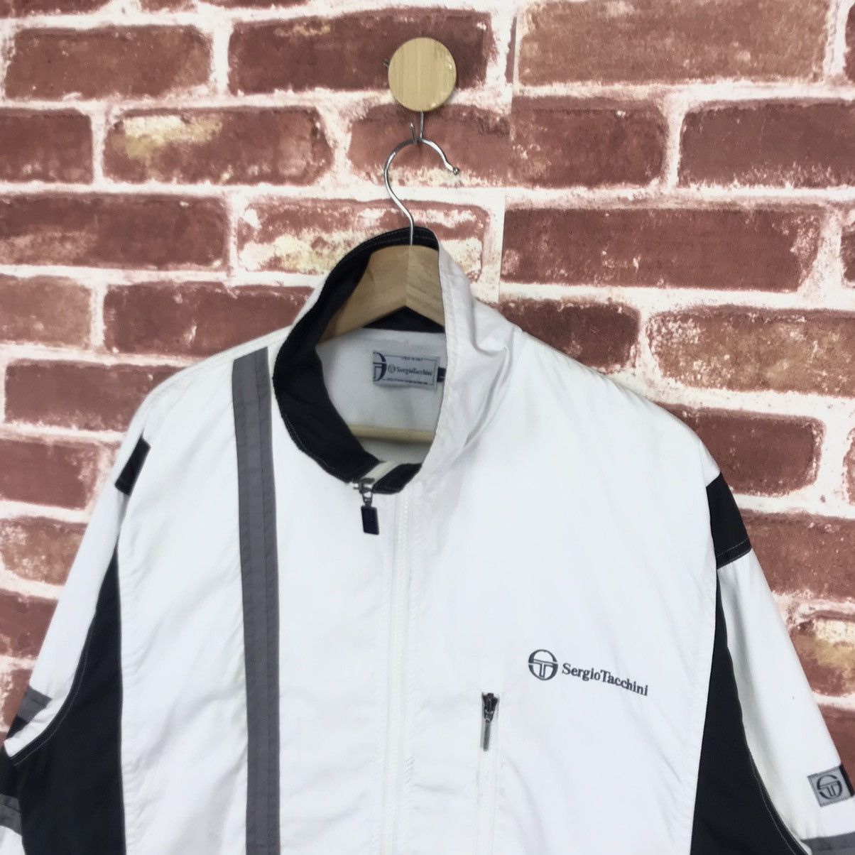 Sergio Tacchini × Vintage Sergio Tacchini Zip Up Light Jacket Size US XL / EU 56 / 4 - 4 Thumbnail